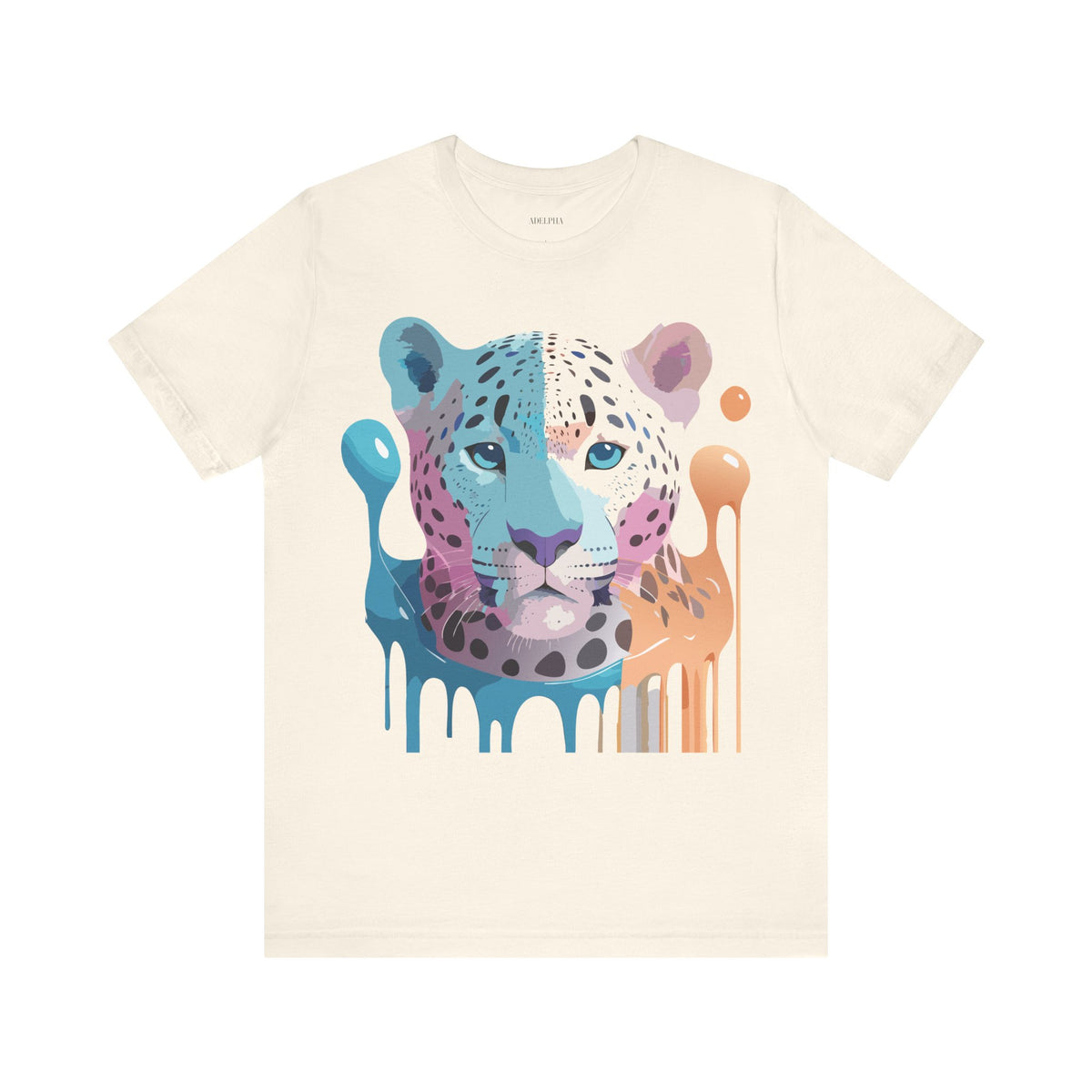 Cheetah Graphic Unisex Cotton Bella+Canvas Tee with Art Animal Design e4