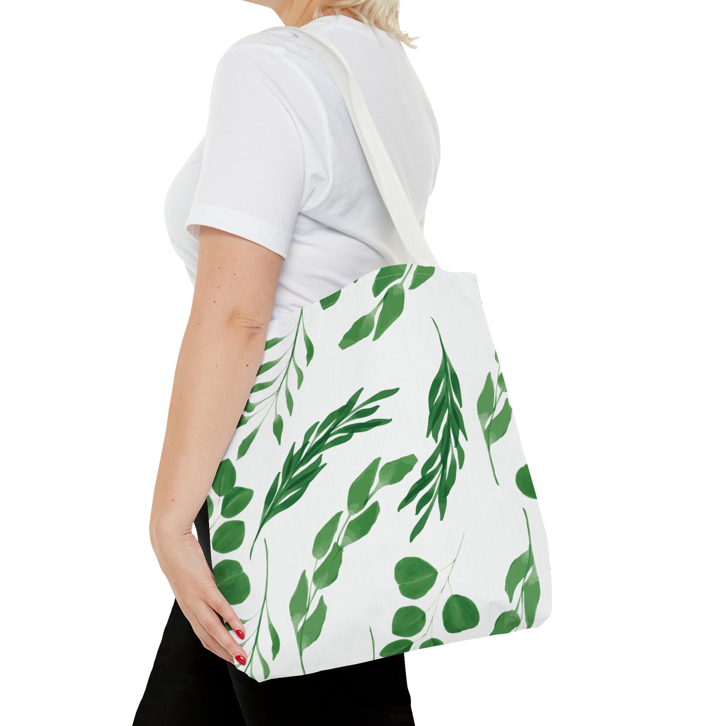 Canvas Bag with Floral Prints