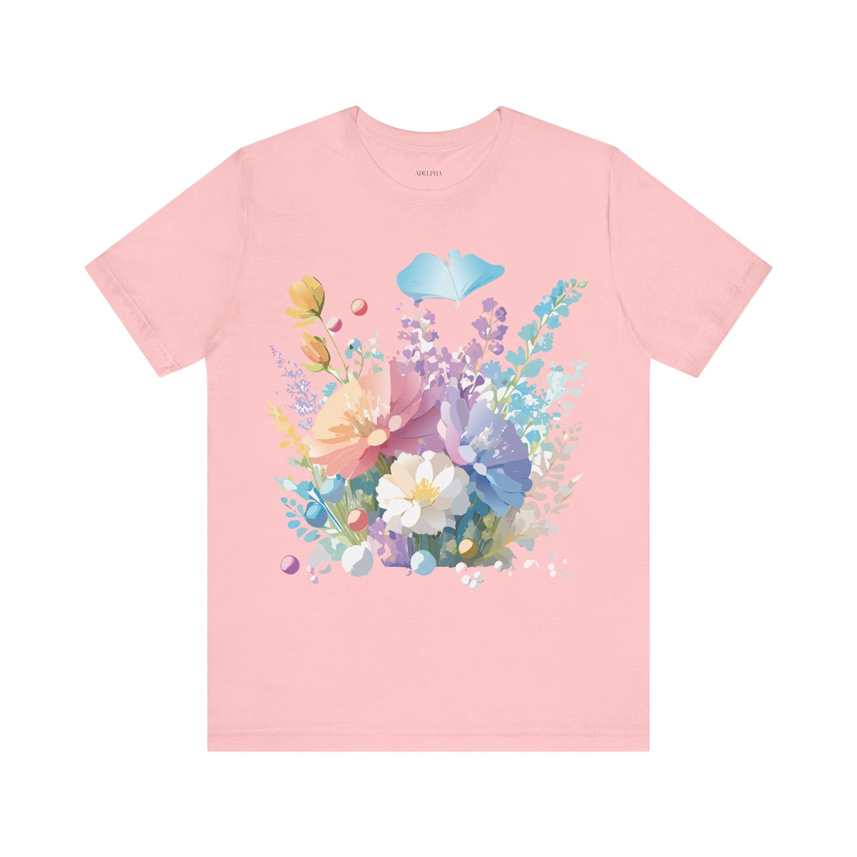 Floral Graphic Tee Shirt - Bella+Canvas Unisex 100 Cotton 1