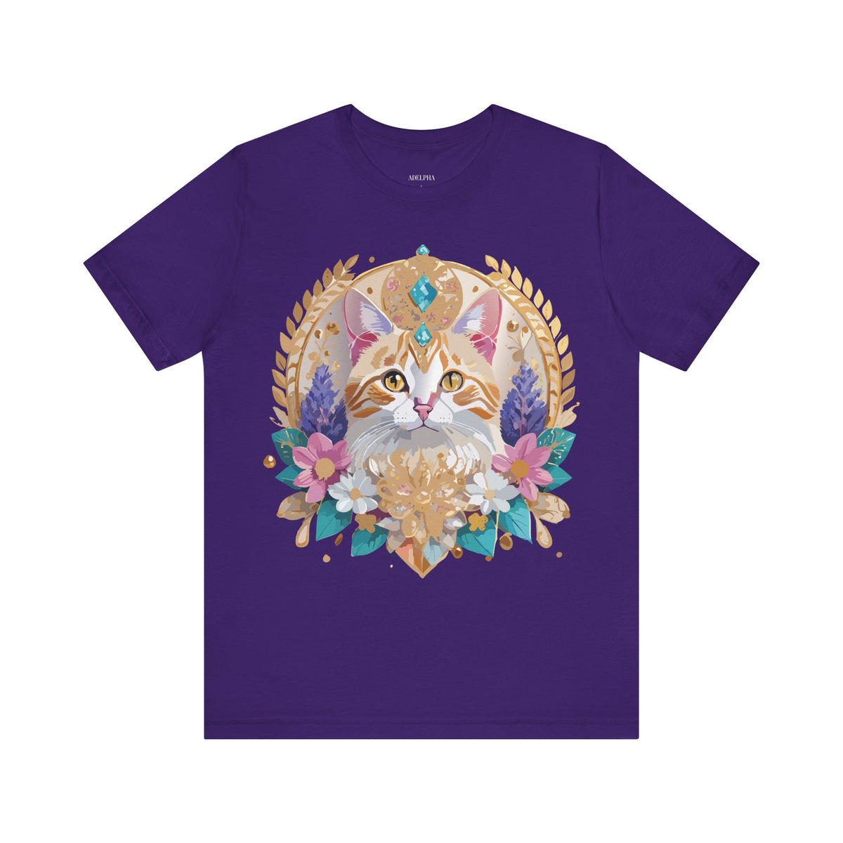 Medallion Graphic Unisex Cotton Bella+Canvas Tee with Art Design d71