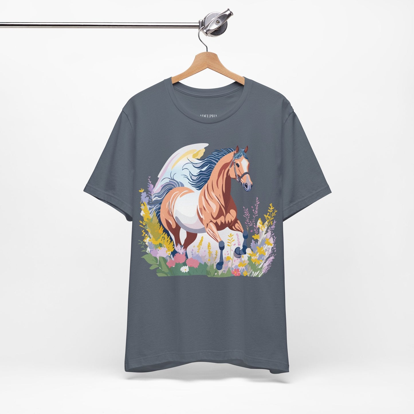 Horse Graphic Unisex 100 Cotton Vintage Animal Art T-Shirt 4