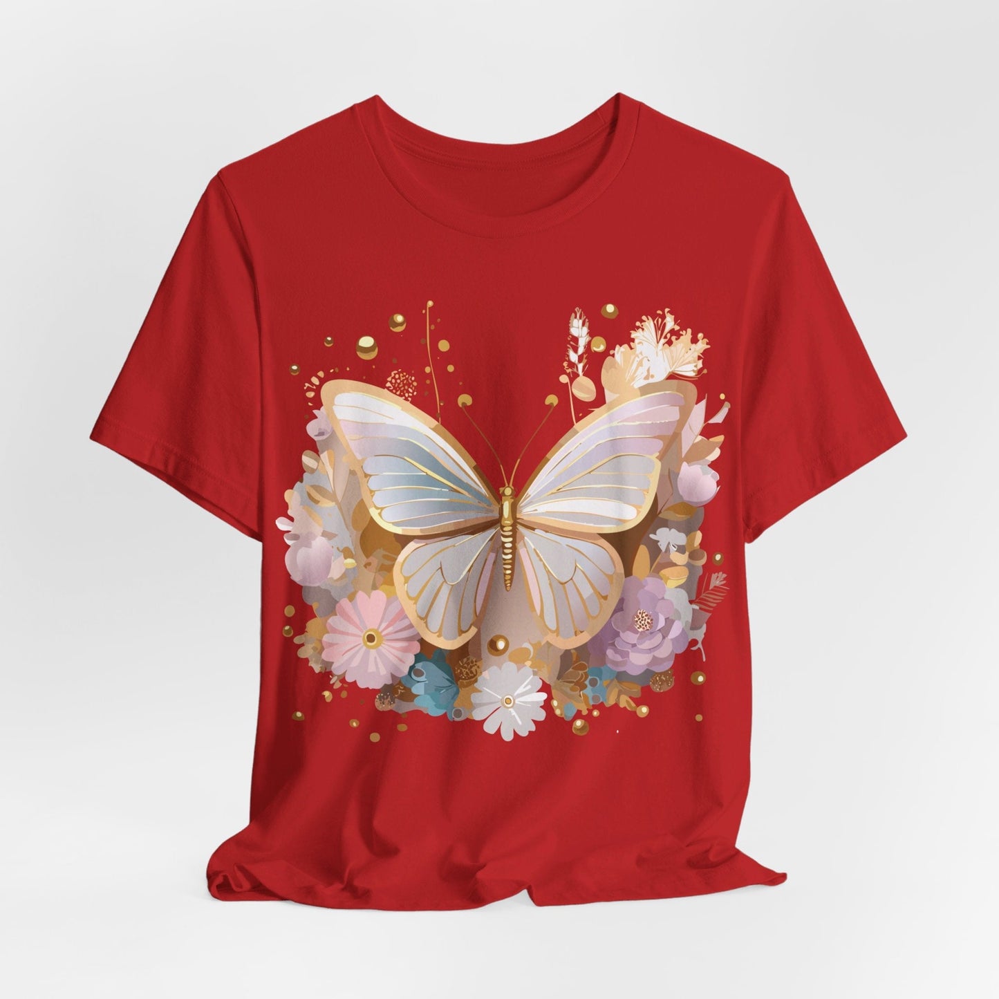Unisex Graphic Tee With Adelpha Artwork Vintage Butterfly Inspired Art Design Tee