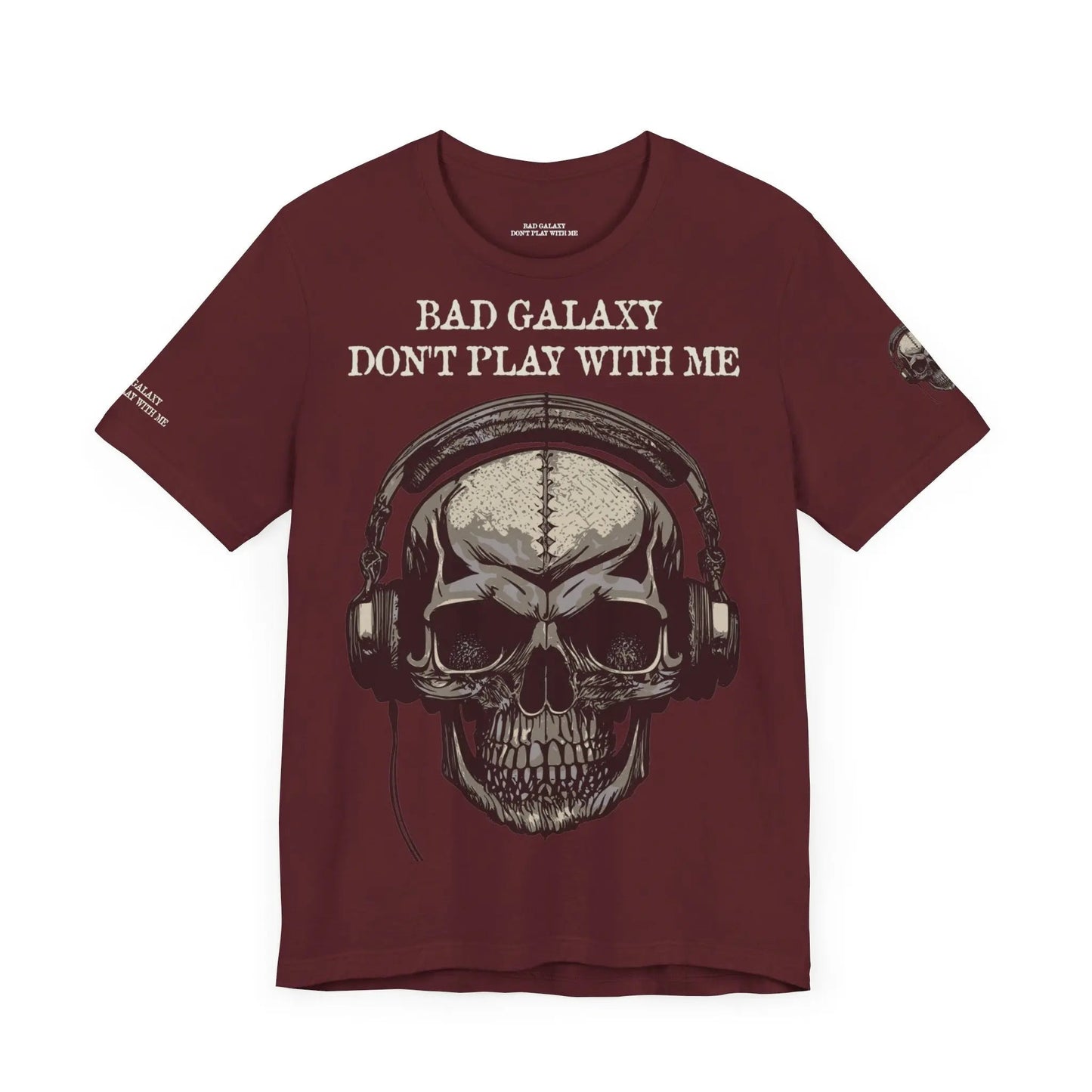 Skull T Shirt From Bad Galaxy 100 Percent Cotton Eco Friendly Made In USA With Durable Stitching