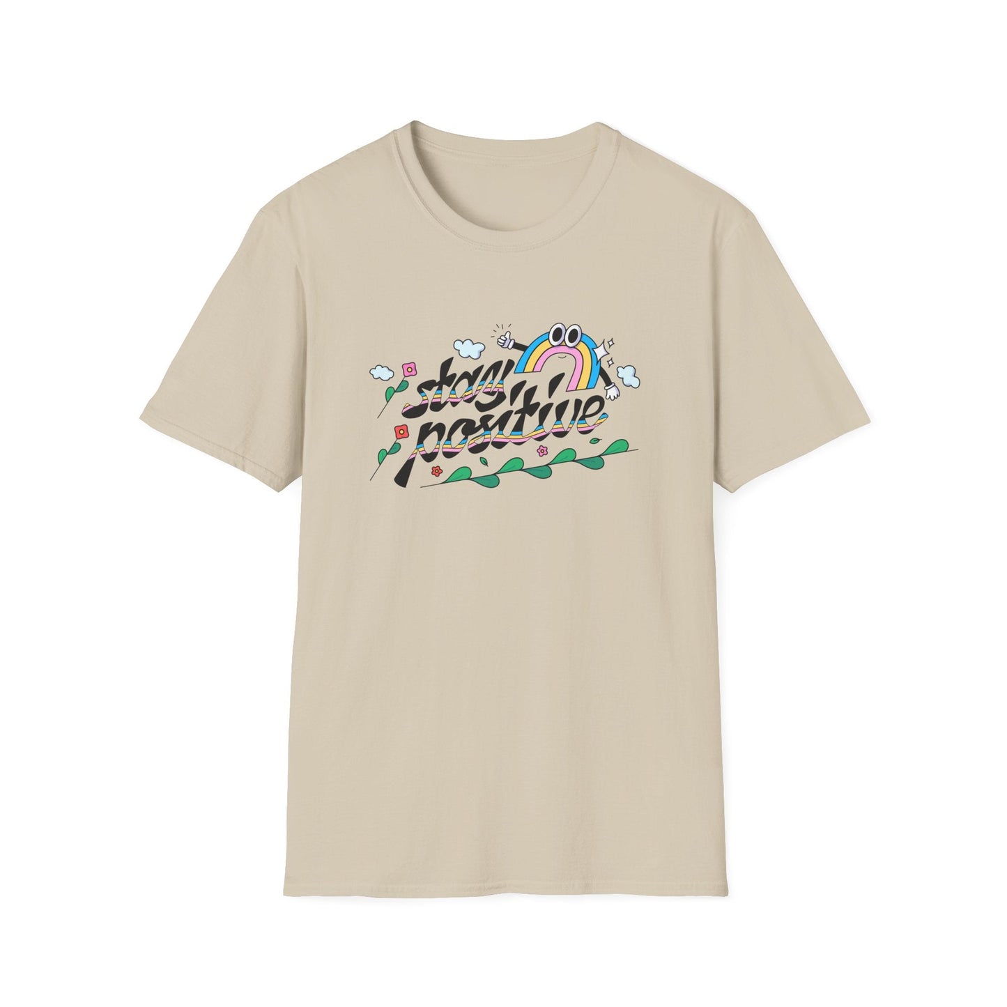Positive Slogan T Shirts Unisex Softstyle Tee With Positive Words And Good Quotes Gildan 64000