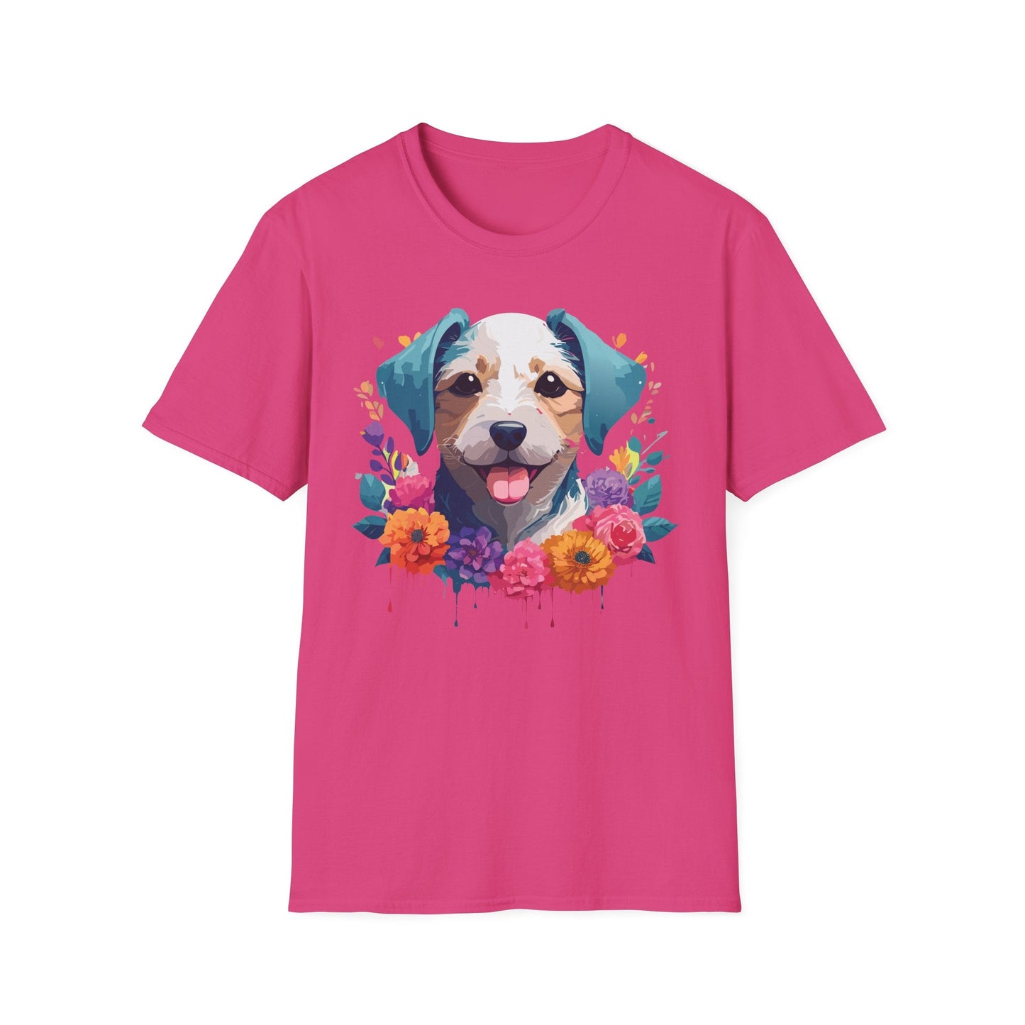 Dog Shirt Unisex Animal Tee Softstyle 64000 Gildan RingSpun Cotton