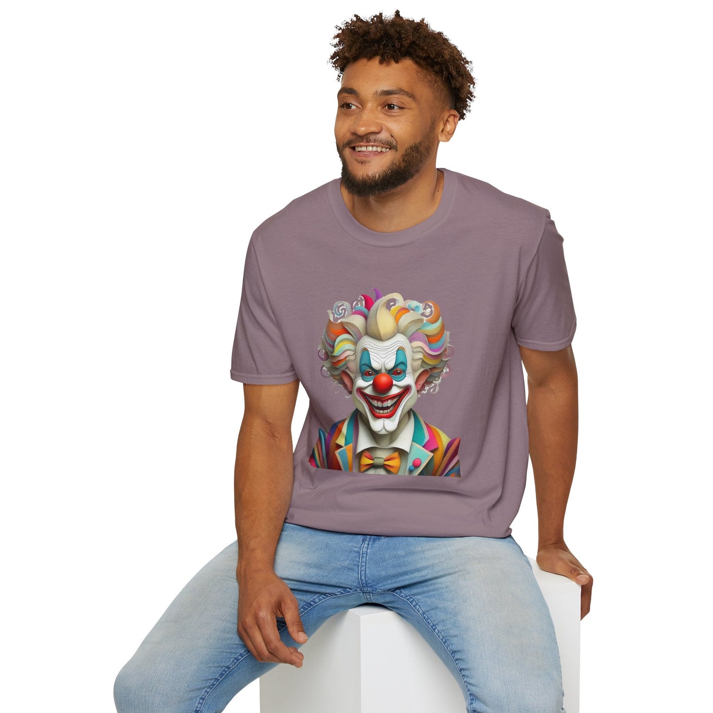 Clown Shirt Unisex T Shirt With Funny Man Circus Motif And Scary Man Design Graphic Print