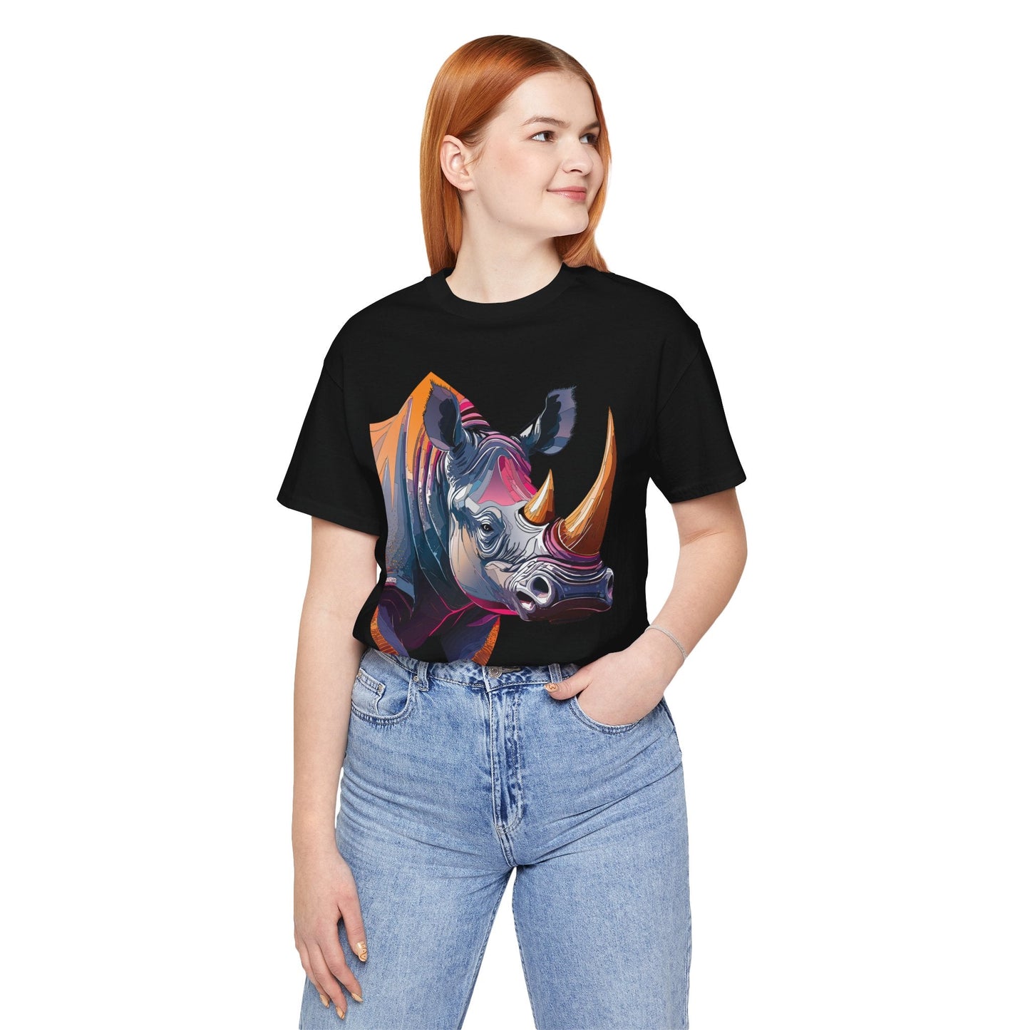 Unisex Animal Print Tee Shirt Featuring Wild Animals Art Design For Everyday Wear