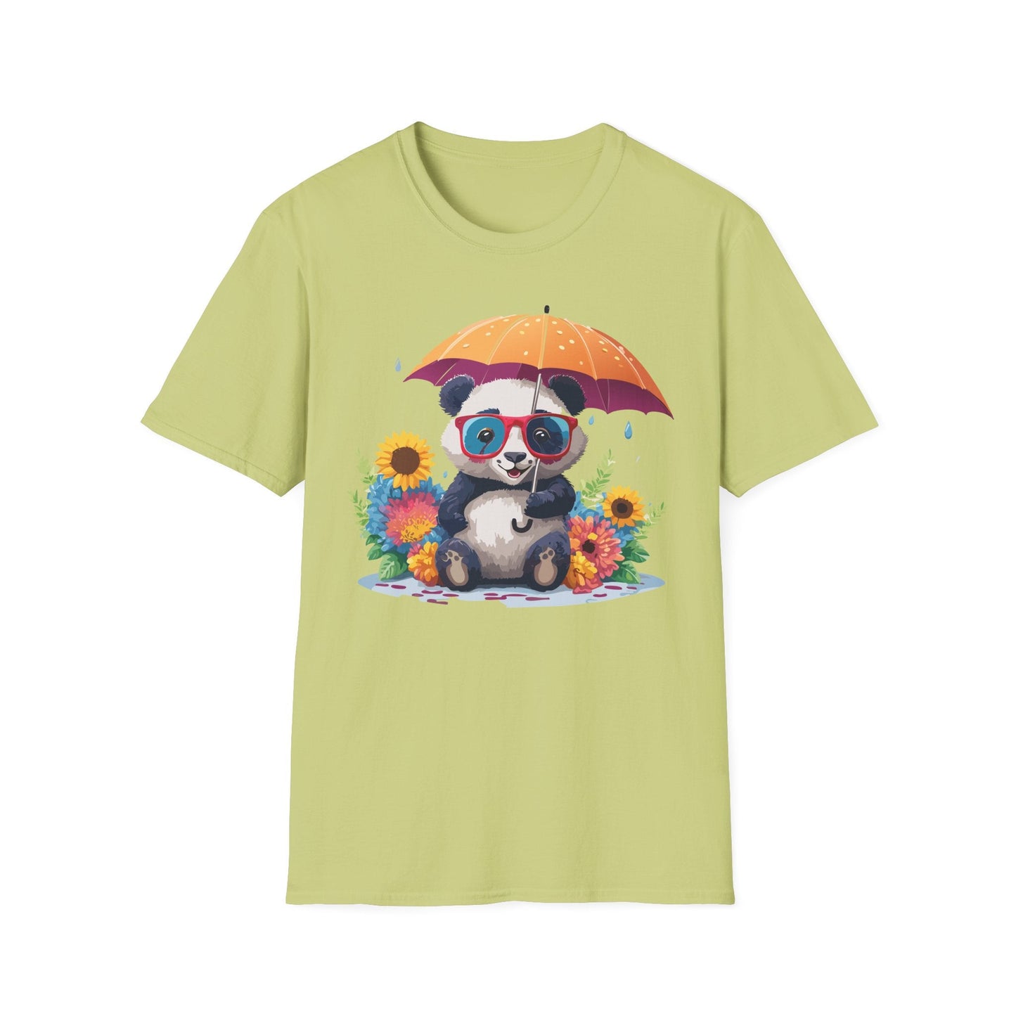 Panda Shirt Unisex Panda Tee Animal Graphic T Shirt Softstyle 64000 Cotton Breathable Everyday