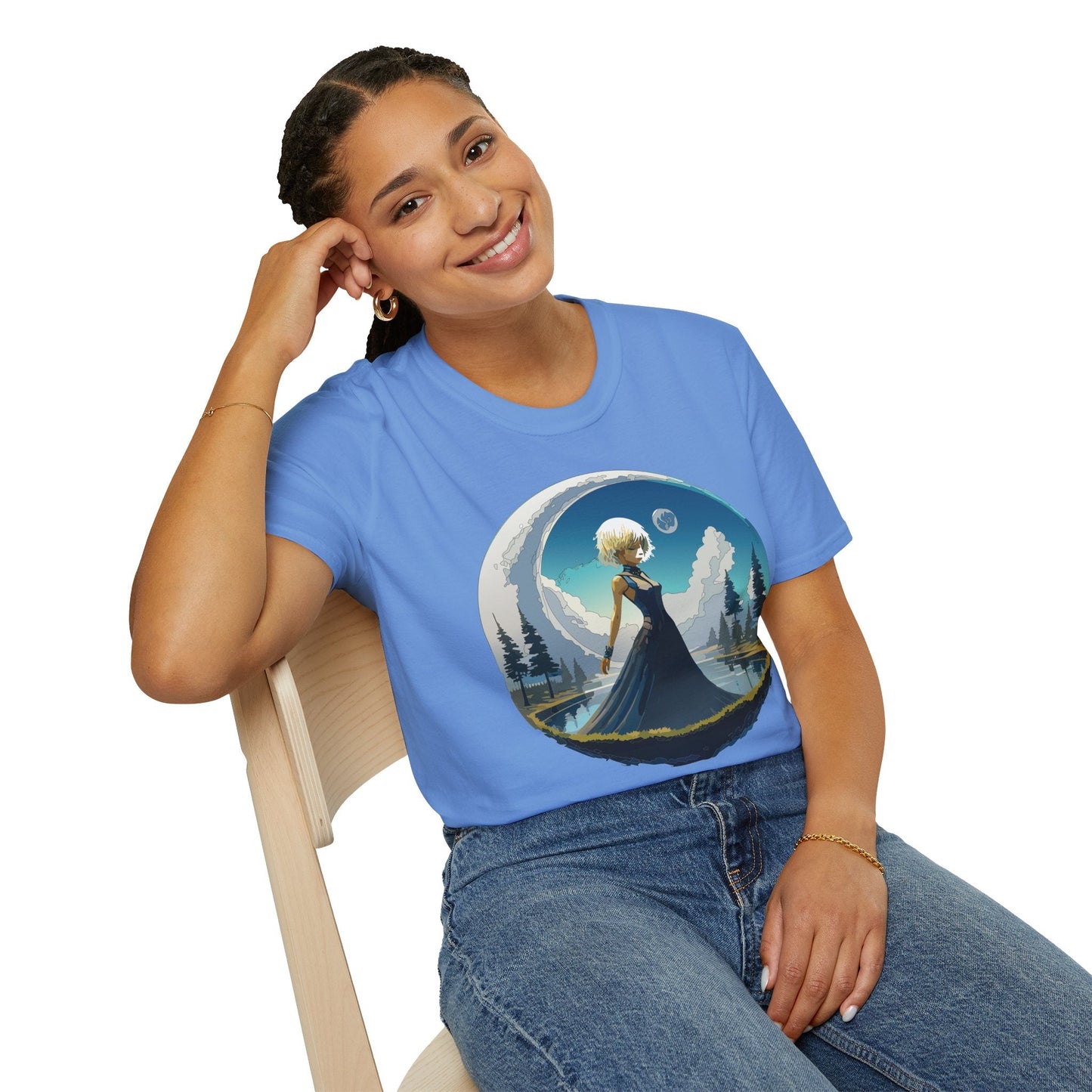 Womens Graphic T Shirt Art Design Tee Gildan Softstyle 64000 Unisex Short Sleeve