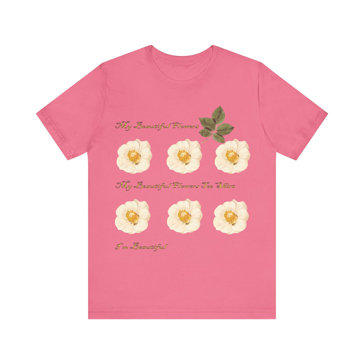 Floral Graphic Tee Shirt - Bella+Canvas Unisex 100 Cotton 53