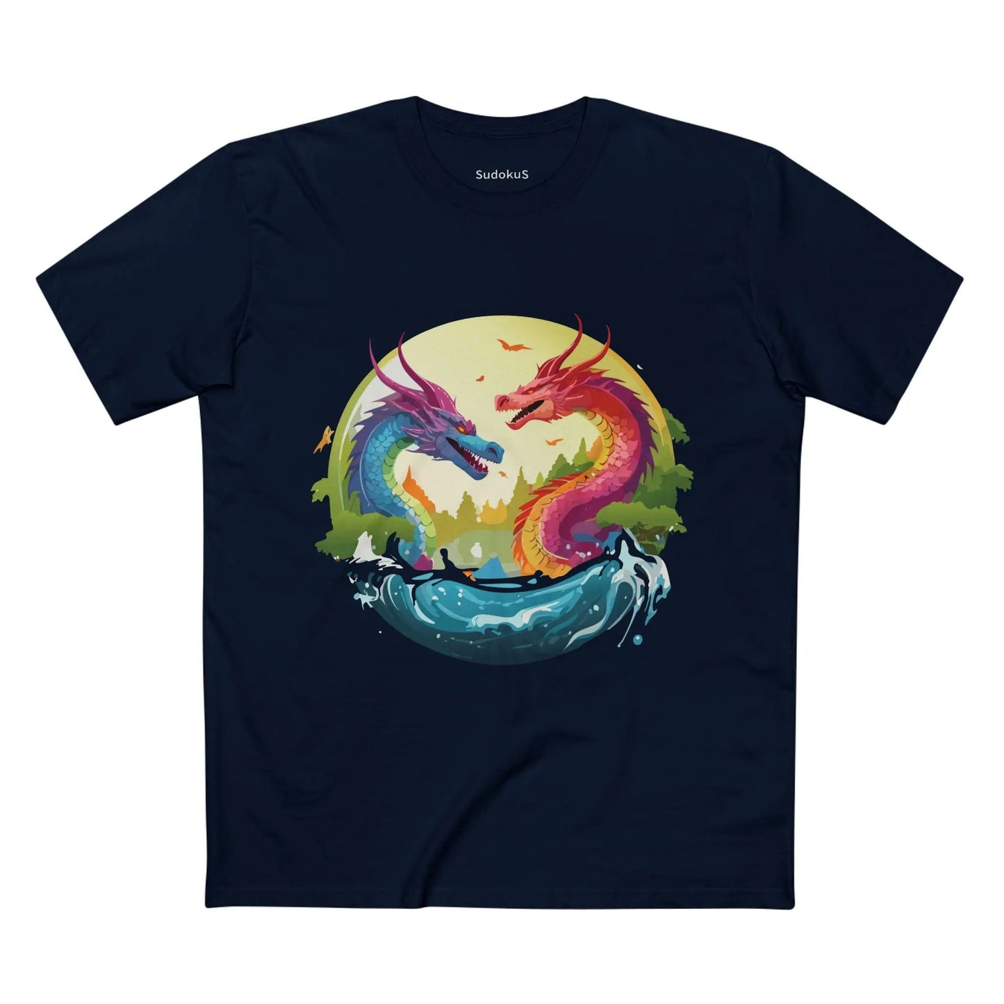 Dragon Graphic Unisex 100 Cotton Staple Tee 19