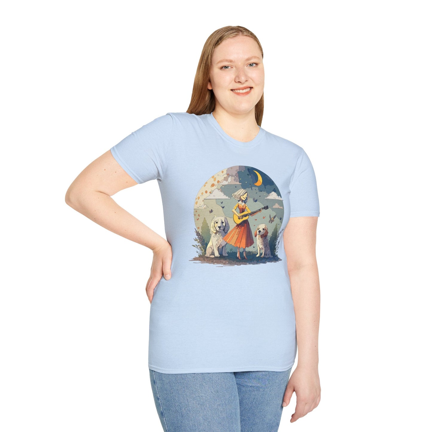 Womens Graphic T Shirts Art Design Tee Softstyle Gildan 64000 100 Percent Cotton