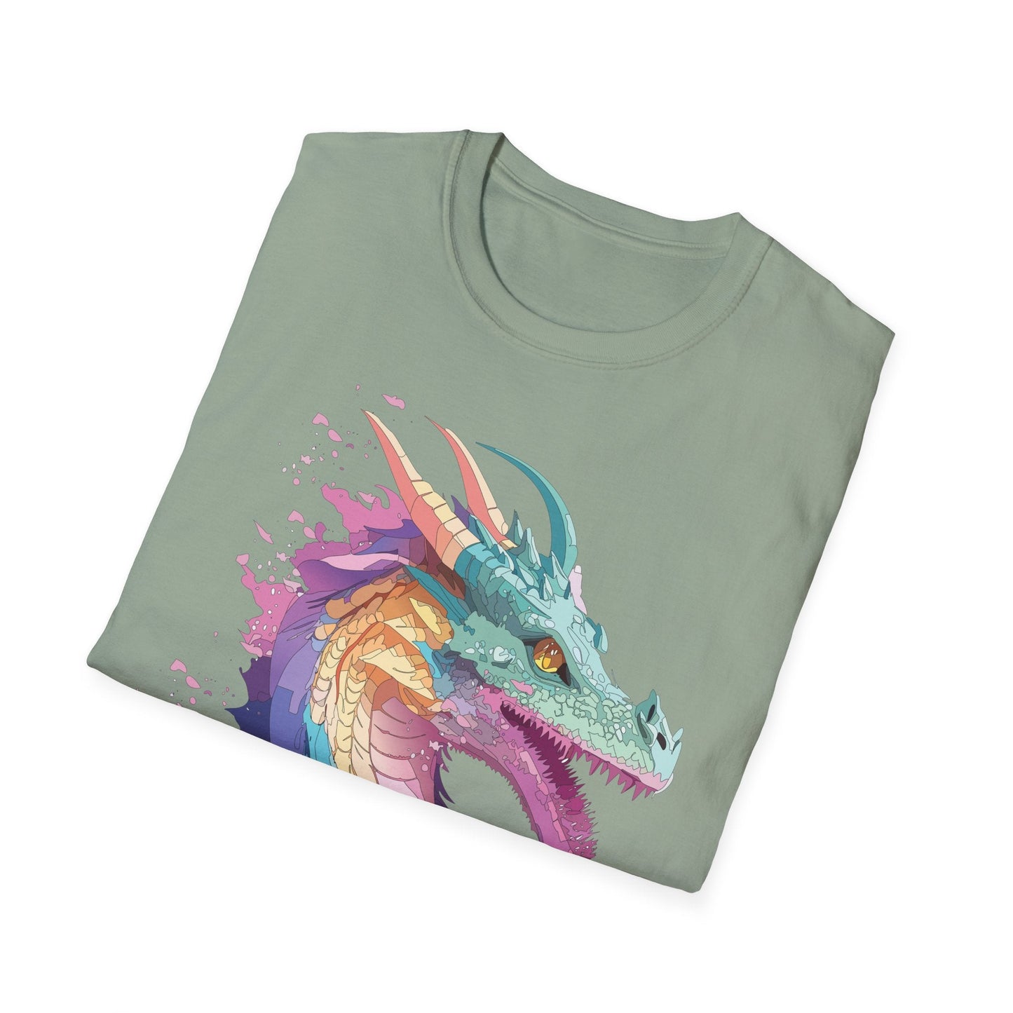 Dragon Graphic T Shirt Unisex Animal Shirt Cotton Softstyle Tee For Everyday Comfort