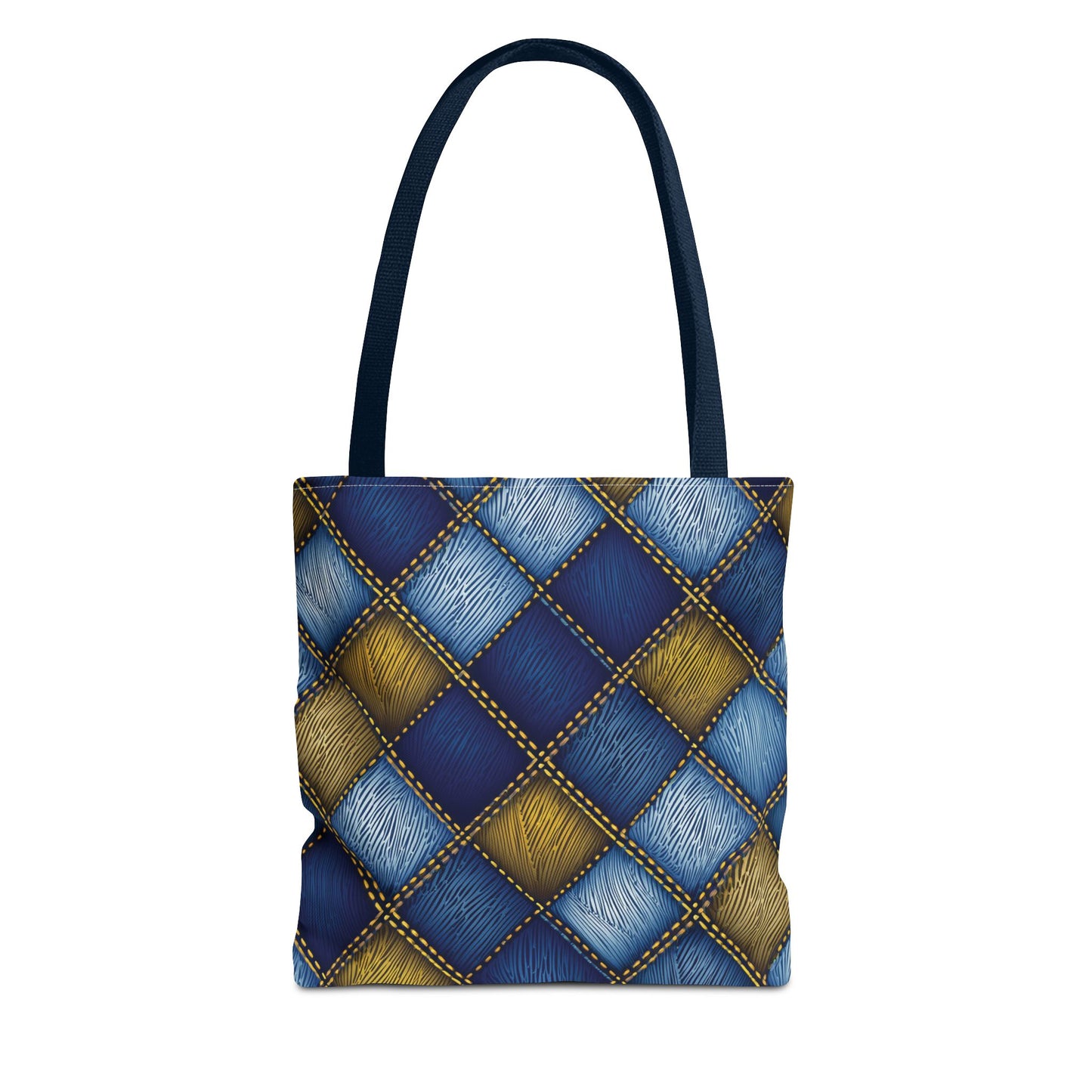 Denim Fabric Imitation Print Unisex Canvas Bag Poly Spun 3 Sizes Tote Bag 143