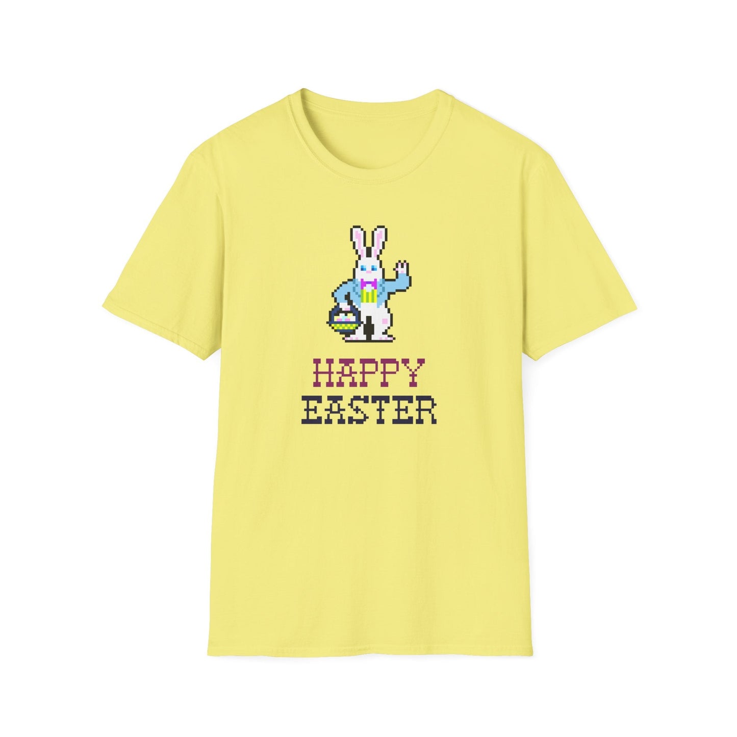 Funny Easter T Shirt With Signature And Prints Unisex Gildan Softstyle Cotton Tee Design