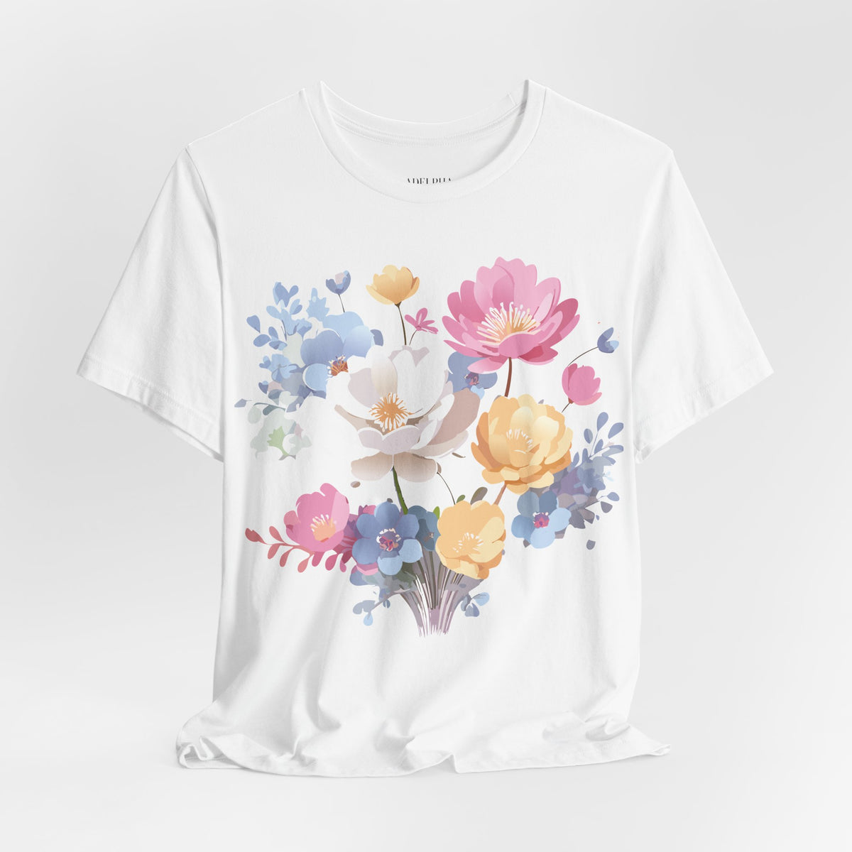 Floral Graphic Tee Shirt - Bella+Canvas Unisex 100 Cotton 46