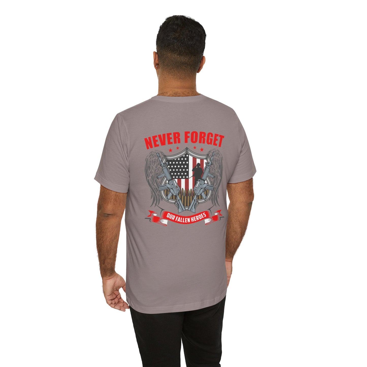 Army Veteran Patriotic Graphic Design Unisex Cotton T-Shirt v39