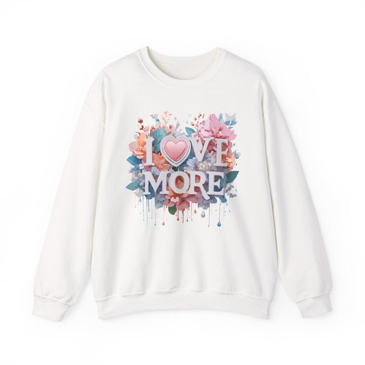 Floral Love Sweatshirt, Valentine's Day Sweatshirt, Love Flower Sweatshirt