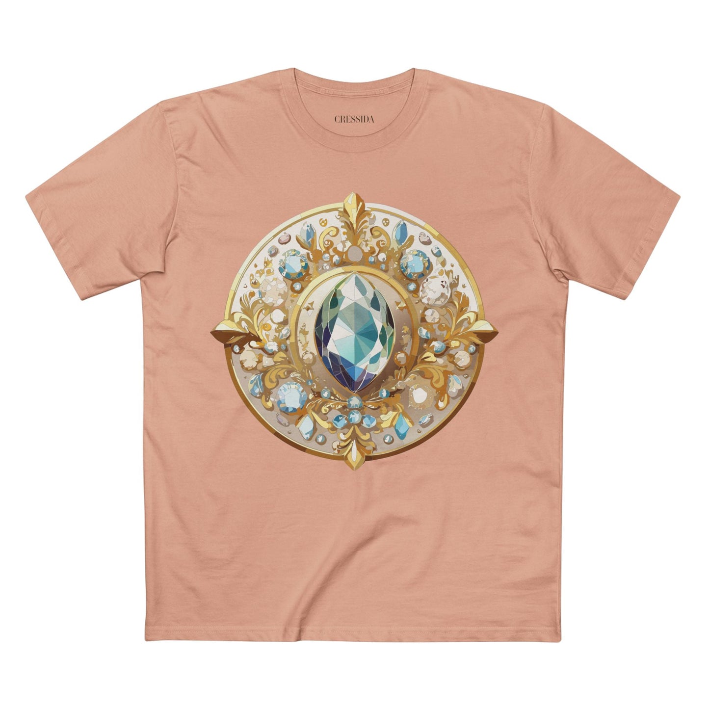 Medallion Graphic T-Shirt Unisex 100 Cotton With Gold Art Design Medal Tee 21