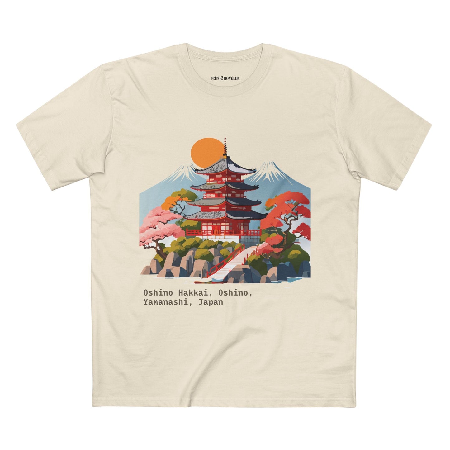 Retro2Nova Unisex Cotton Art Tee Travel Shirt Japan Shirt Style Discover Everyday Comfort