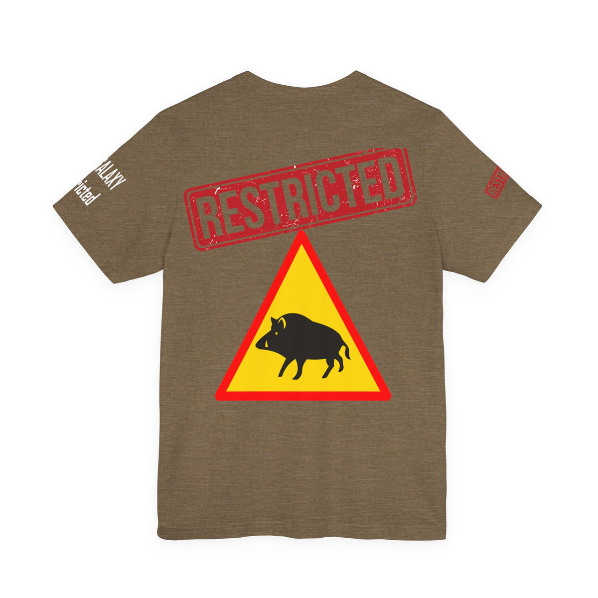 Art Red Stamp Graphic Unisex Cotton Bella+Canvas Tee with Art Design b94