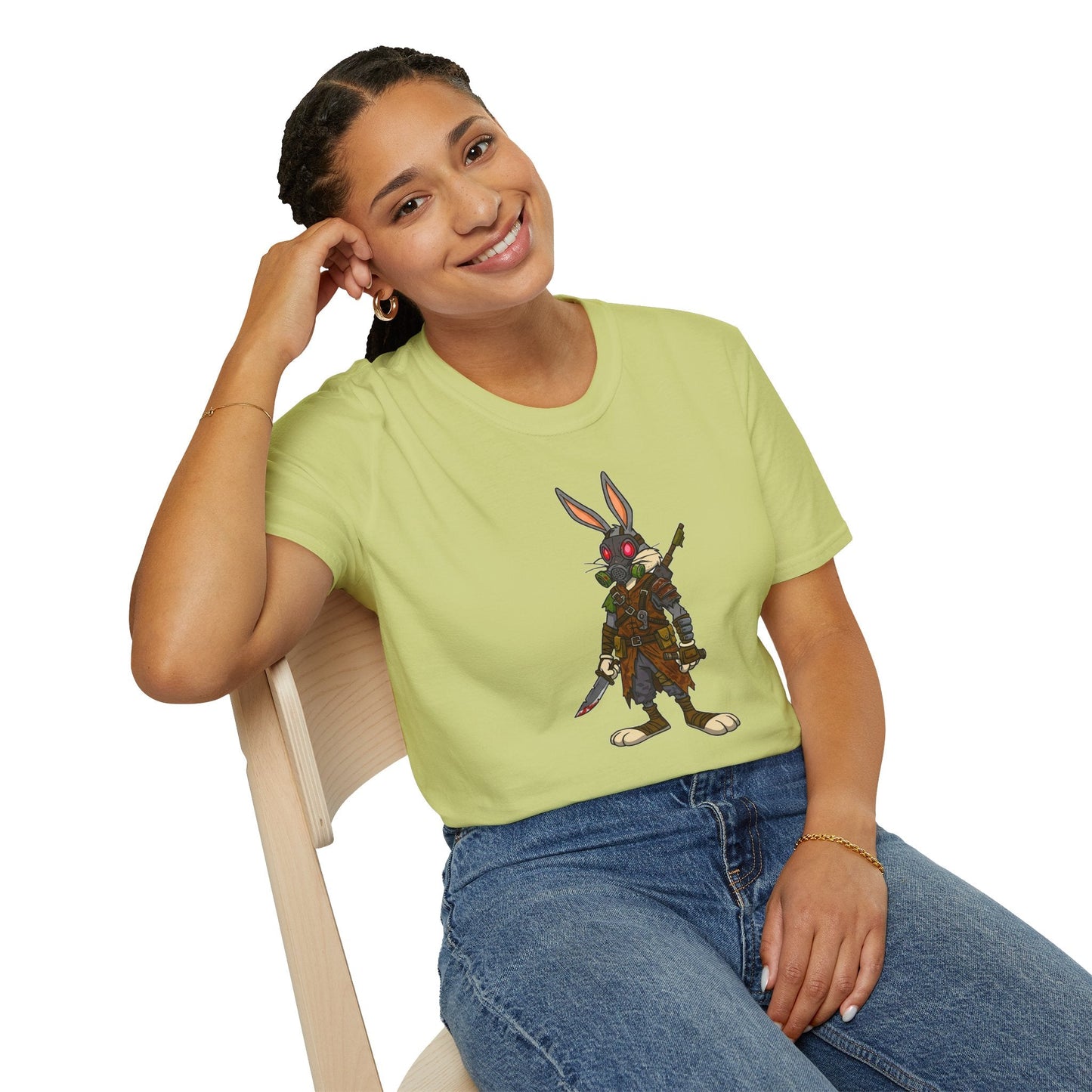 Bugs Bunny T Shirt Unisex Cartoon Tee 100 Percent Cotton Softstyle 64000 With Classic Animation Art