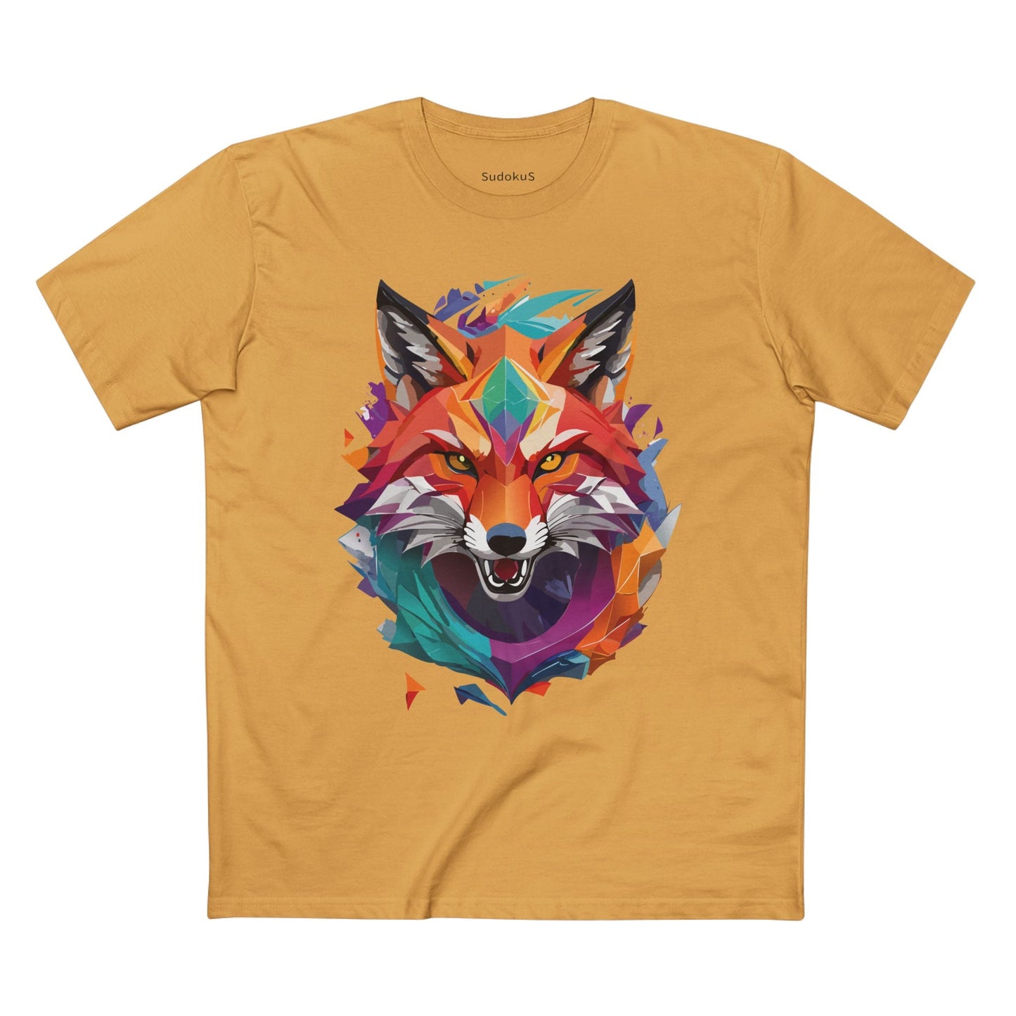 Fox Graphic Unisex 100 Cotton Staple Tee with Animal Design Artwork 25