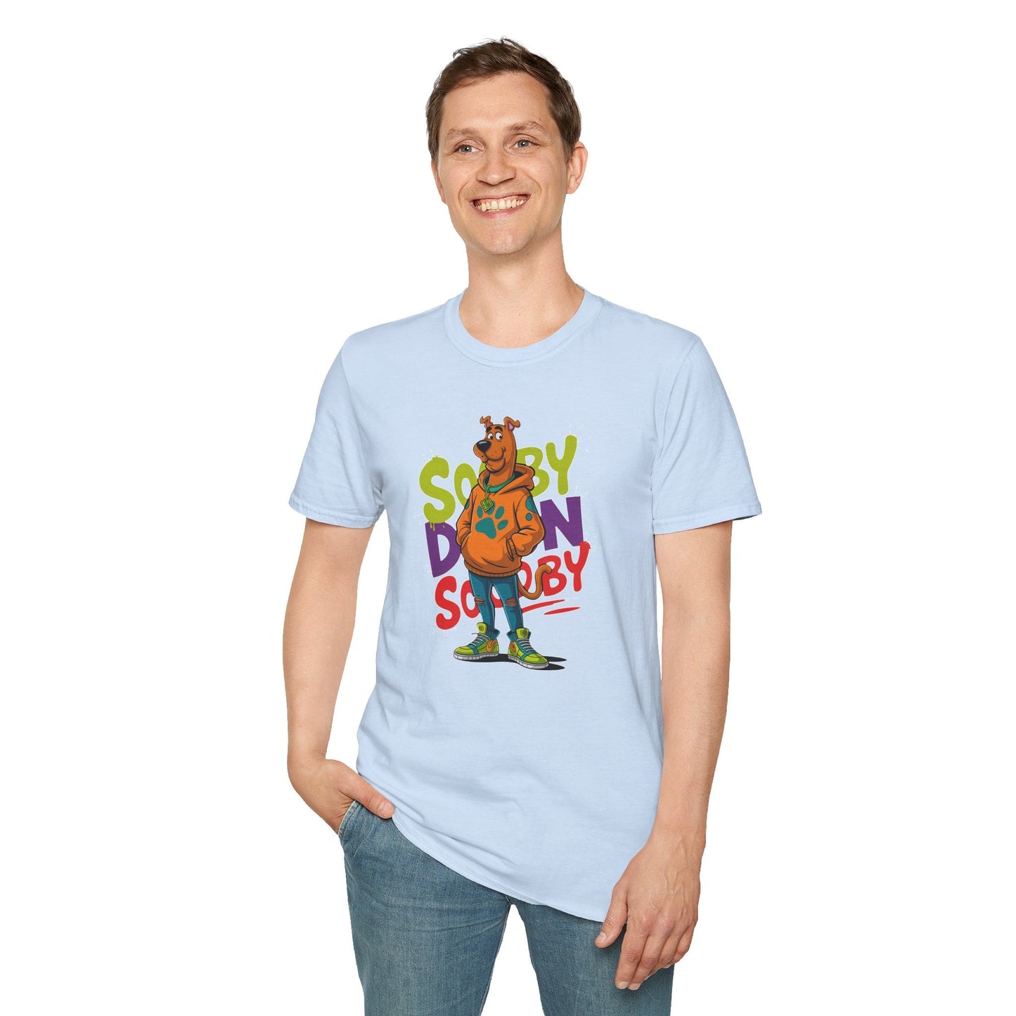 Unisex Cartoon T Shirt With Animation And Funny Animals Tee Gildan Softstyle 64000