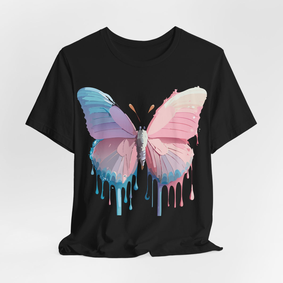 Butterfly Graphic Unisex Cotton Bella+Canvas Tee with Art Design n68