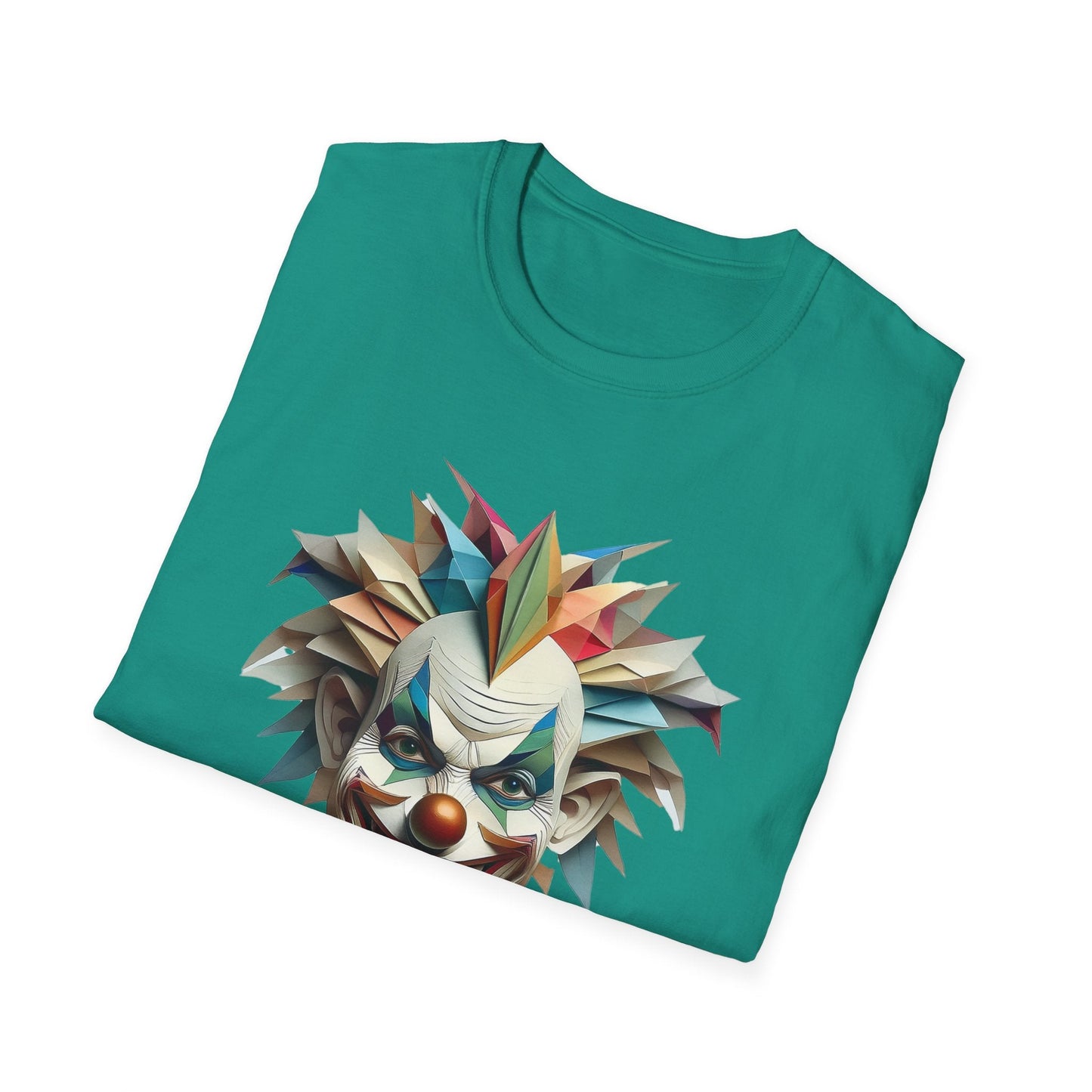 Clown Shirt Unisex Funny Circus Tee Gildan Softstyle 64000 Short Sleeve Cotton Tee