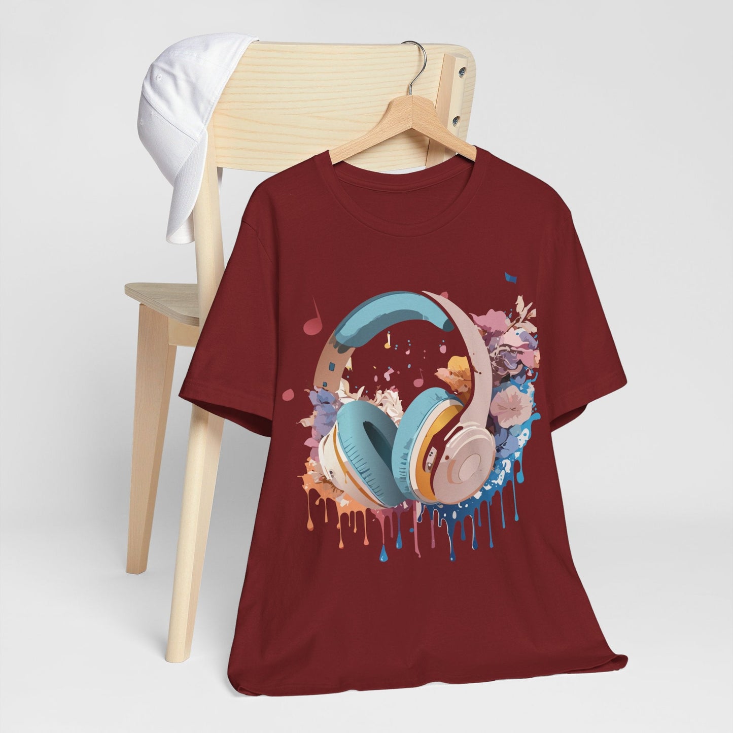 Music Graphic T Shirt Unisex Short Sleeve Tee Adelpha Vintage Inspired Art For Casual Everyday Wear