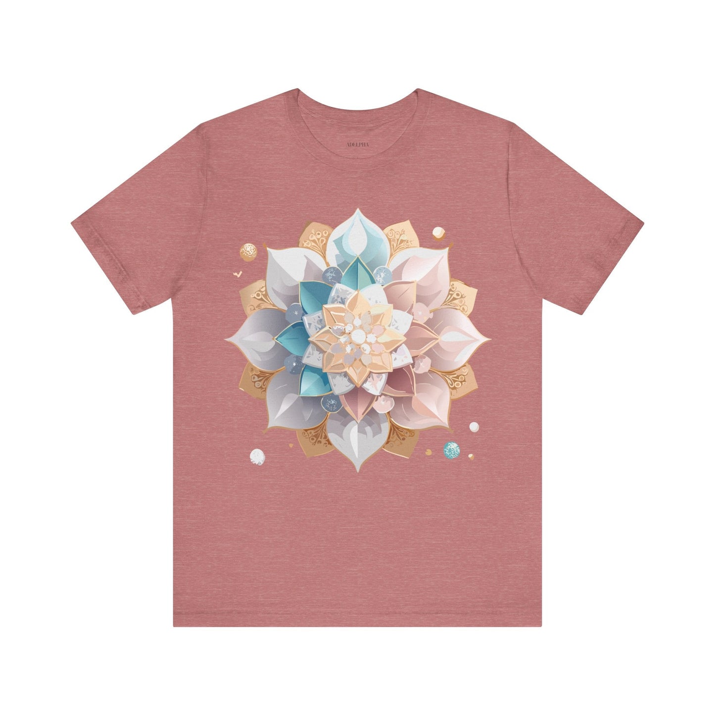 Adelpha Mandala Graphic Tee Unisex Jersey Short Sleeve Art Design Shirt Premium Comfort Wear