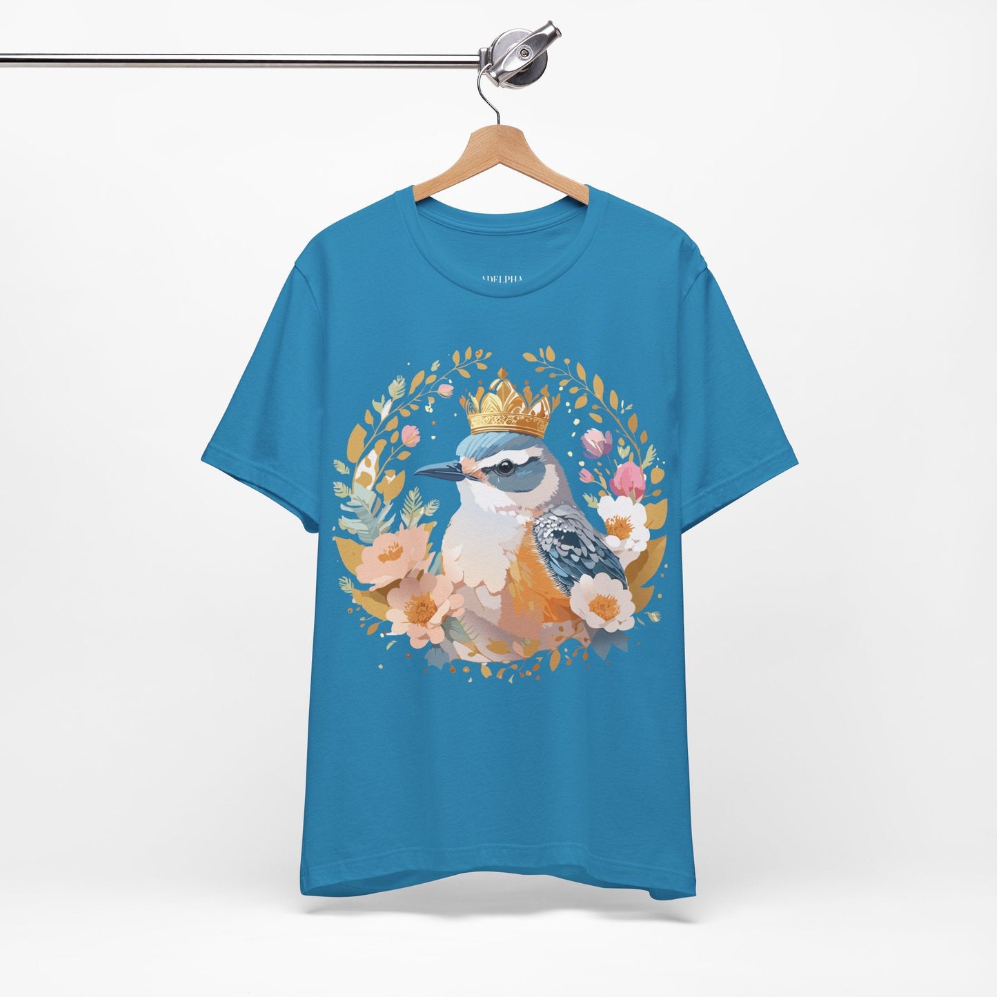 Adelpha Medallion Graphic Tee Unisex Short Sleeve Vintage Inspired Art Design Apparel