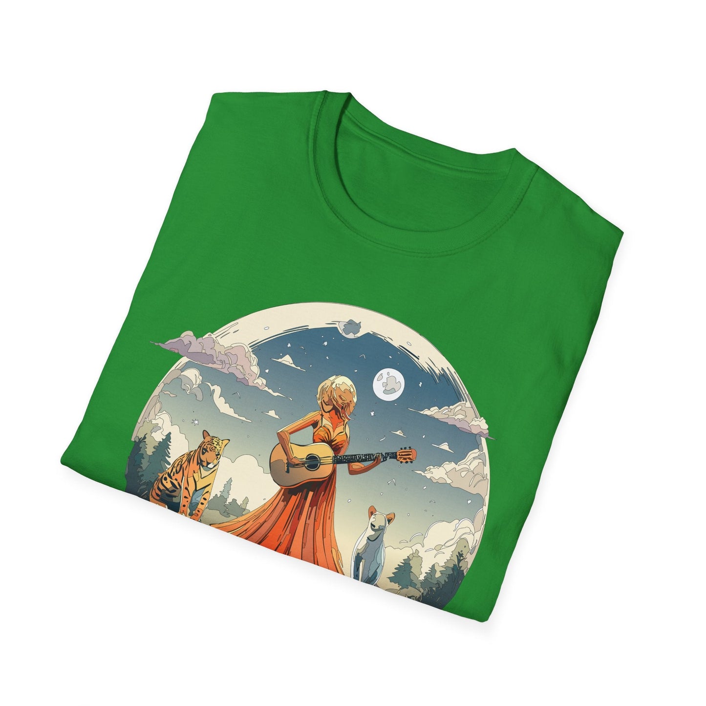 Womens Graphic T Shirt Art Design Tee Ladies Unisex Softstyle Cotton Tee Gildan 64000 Comfort