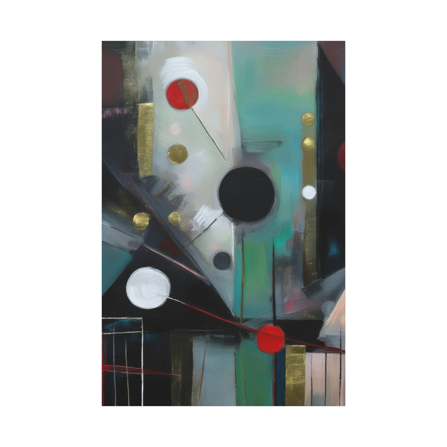 Abstract Oil Painting Print Canvas 20x24,20x30,24x30 24x32,24x36,30x40 32x48,36x48,40x60 Pine-Wood Inner Frame ABS-158