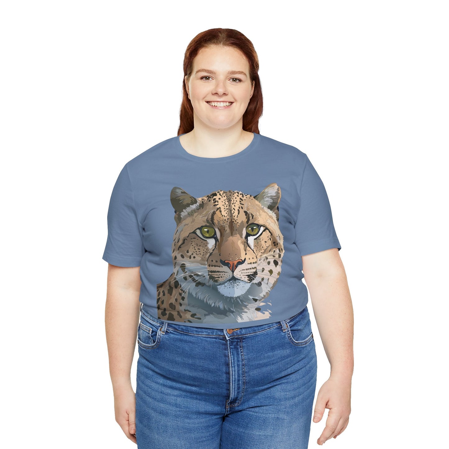Unisex Animal Shirt With Animals Art Design Tee Short Sleeve Wildlife Print Tee Shirt