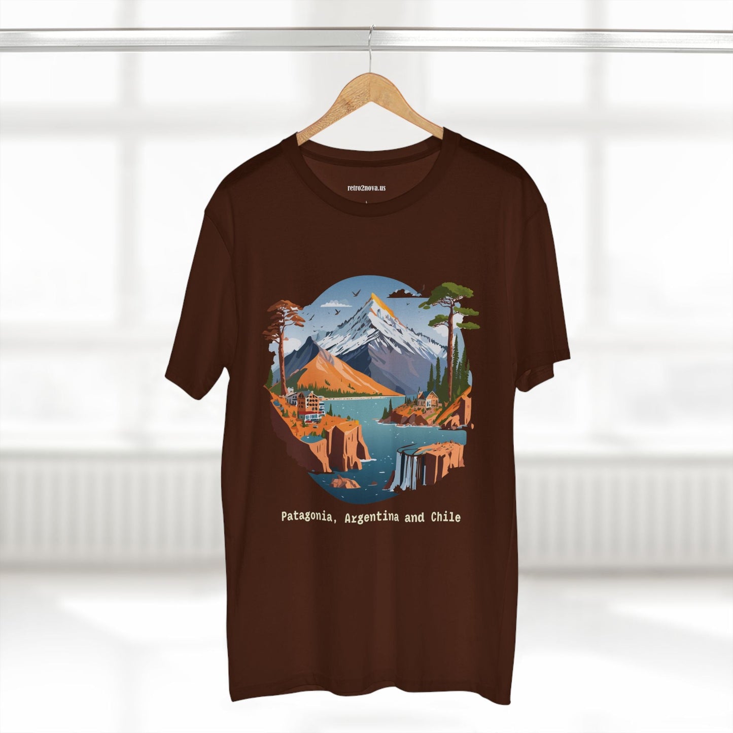 Travel Shirt Unisex Premium Cotton Tee With Original Art Design Retro2Nova TT69 Edition
