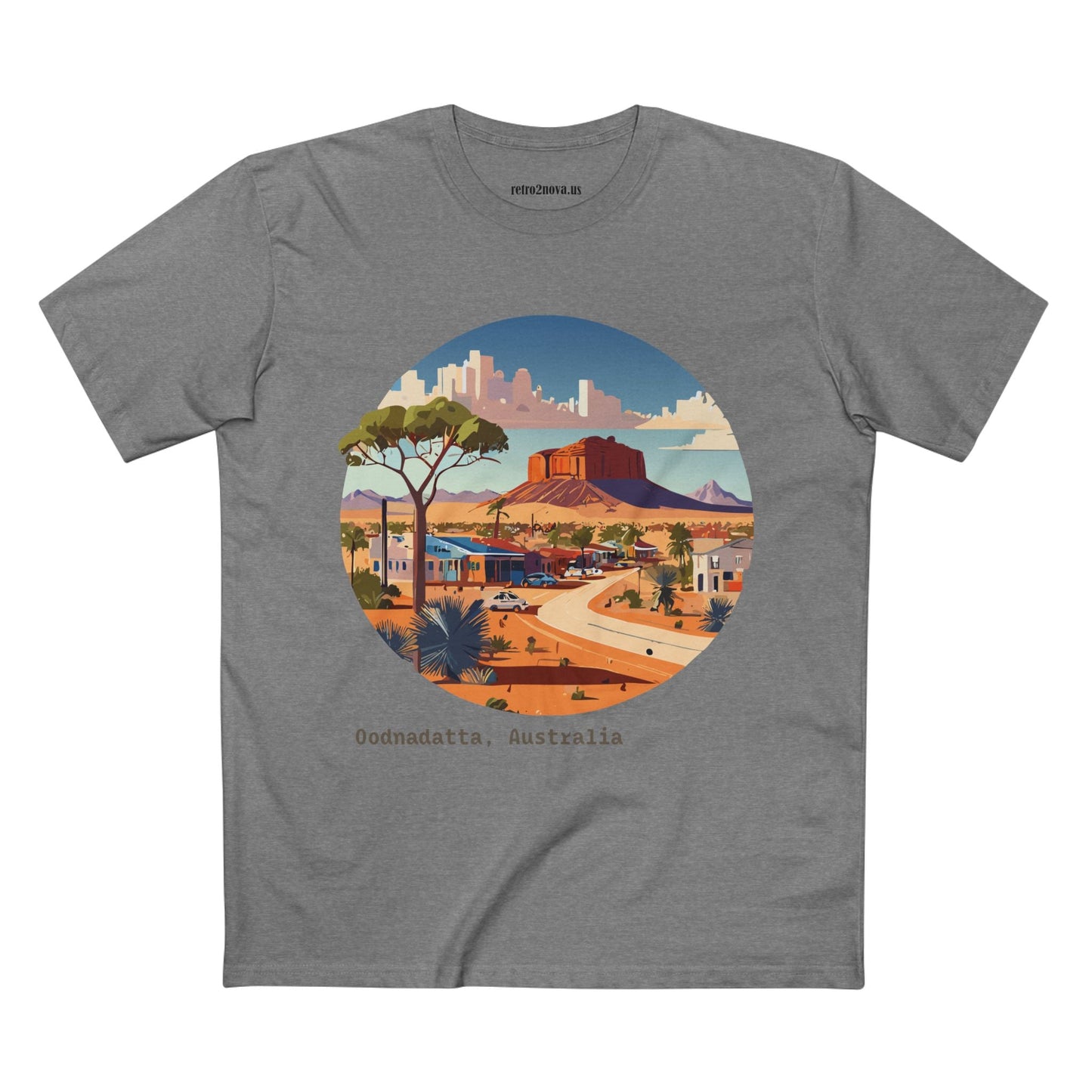 Travel Shirt Australia Original Art Design Unisex Premium Cotton Staple Tee By Retro2Nova