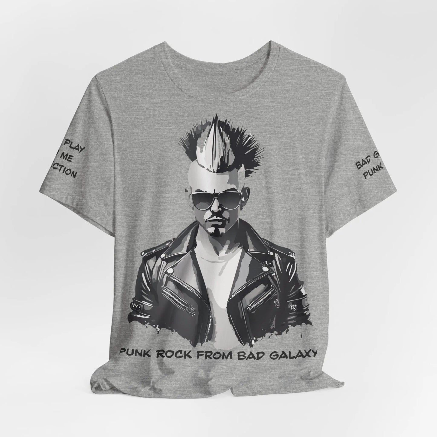 Bad Galaxy Punk Rock Tee Shirt Made In USA With Eco Friendly Ink 100 Percent Cotton