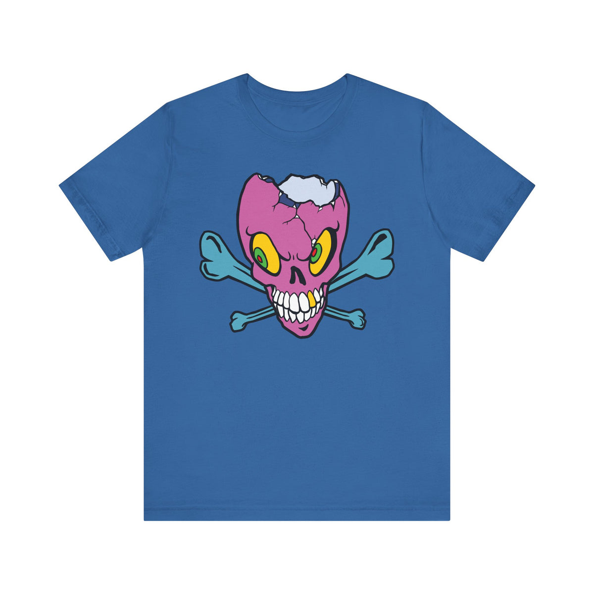 Purple Skull Graphic Design Tee, Skull Shirt, Vintage Tees, Art Design T-Shirt, Vintage Graphic Tee, Art Shirts with Skulls 5