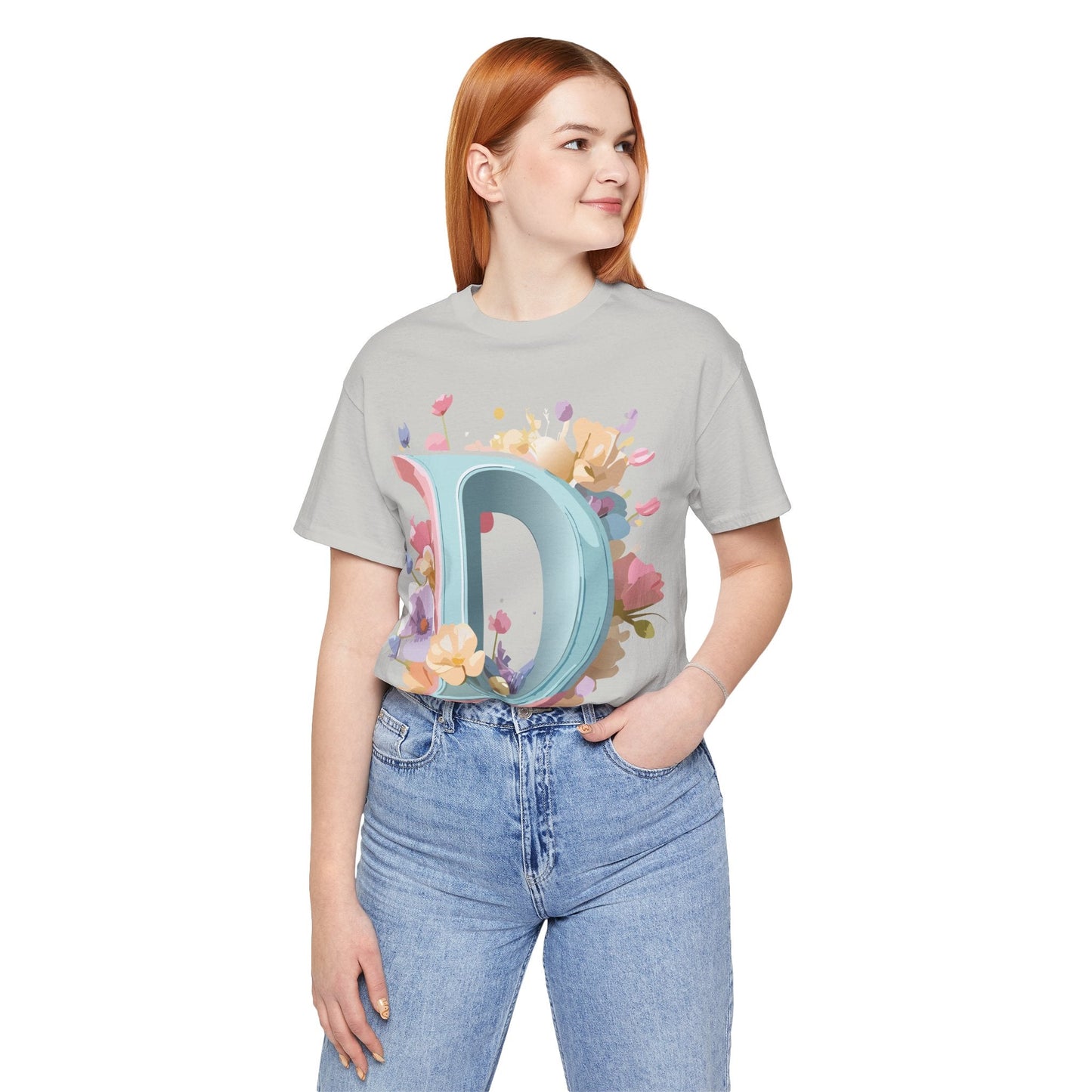 Letter D Graphic T Shirt Unisex Short Sleeve Art Design Tee By Adelpha Vintage Inspired Artwork