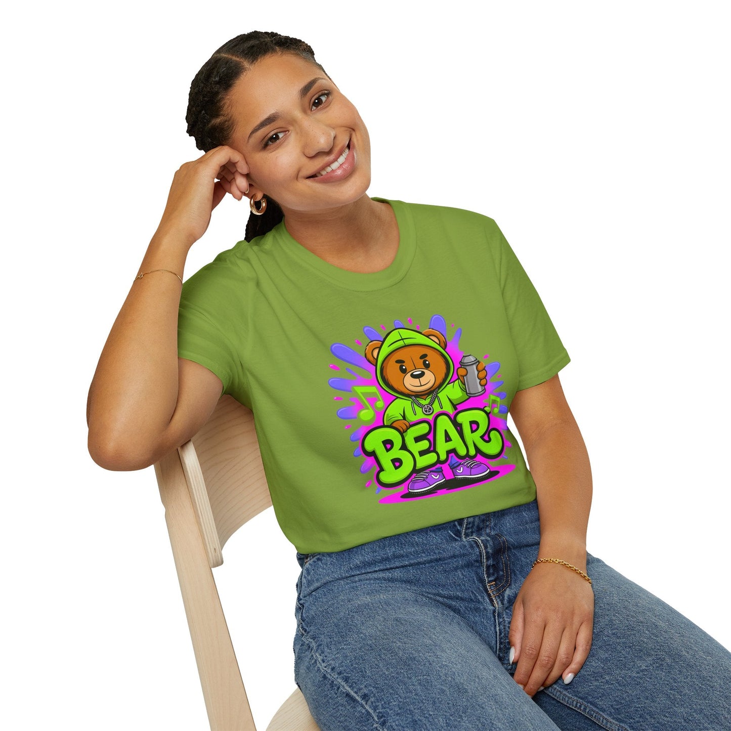 Cartoon Animation Shirt For Unisex Cotton Gildan Softstyle Tee With Funny Animals