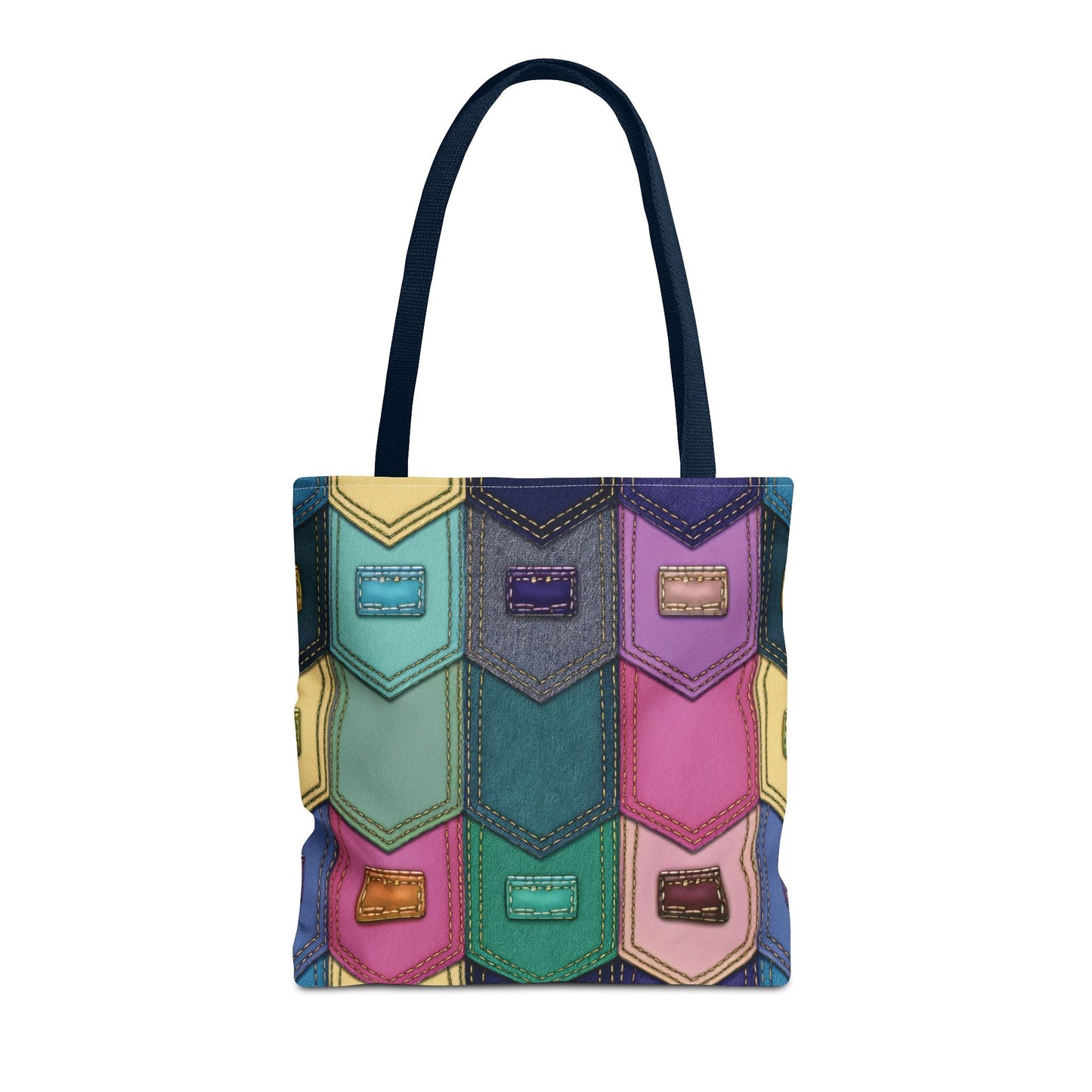 Denim Canvas Bag, Tote Bag Denim Printify