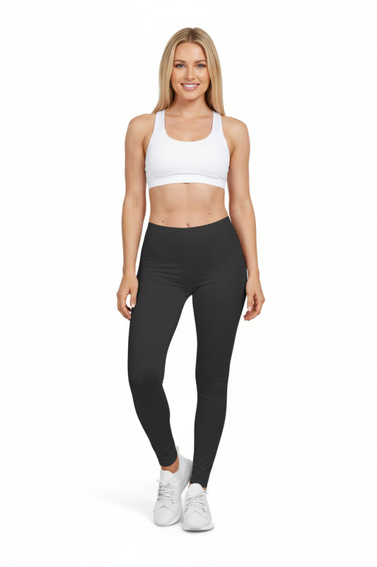 Shadow Grey Color Women's Poly-Span Casual Leggings Print Everyday Activewear Pants