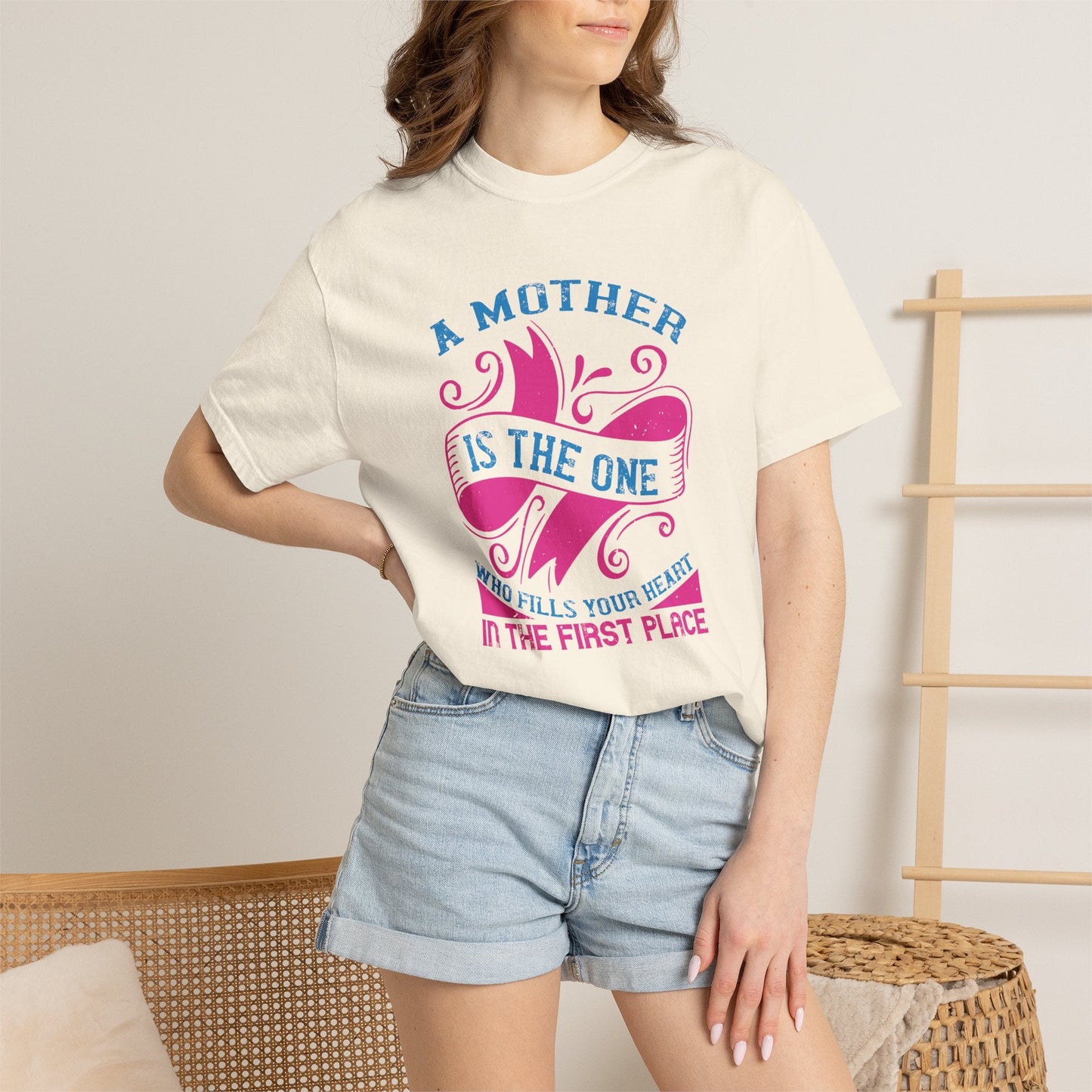 Mom T-shirt Mother Day Mama Tee Unisex Comfort Colors Garment-Dyed Cotton h54