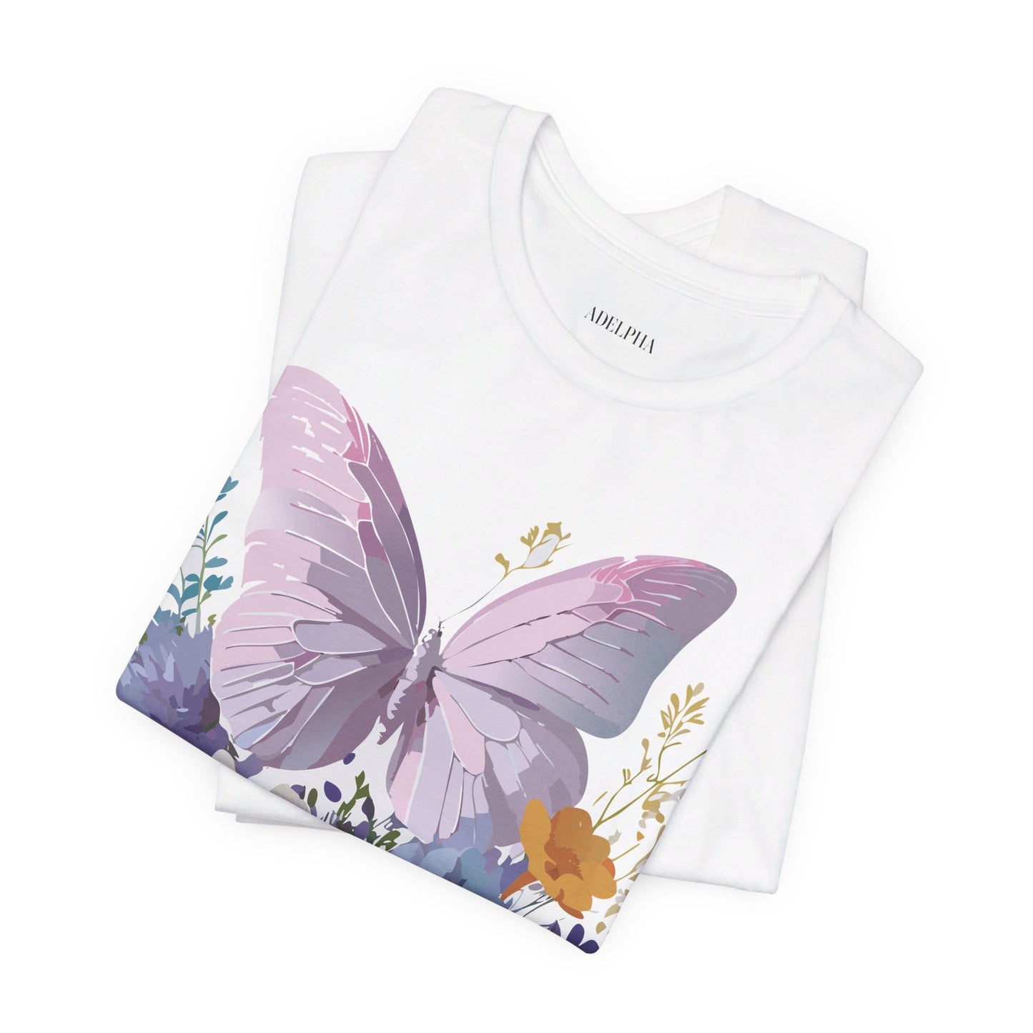 Adelpha Graphic Butterfly Unisex Short Sleeve Graphic Tee Art Design
