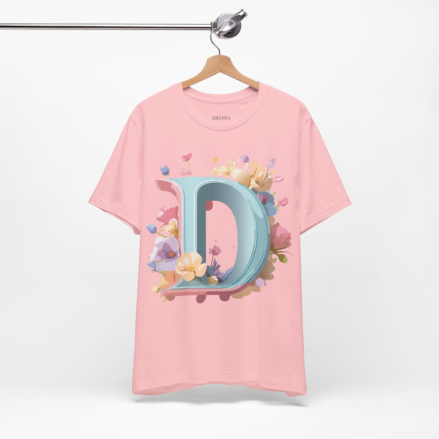 Letter D Graphic T Shirt Unisex Short Sleeve Art Design Tee By Adelpha Vintage Inspired Artwork