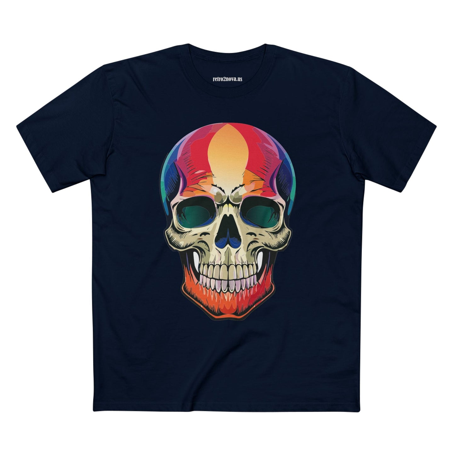Skull Shirt Skeleton Shirt Unisex Premium Cotton Tee With Original Art Design Retro2Nova