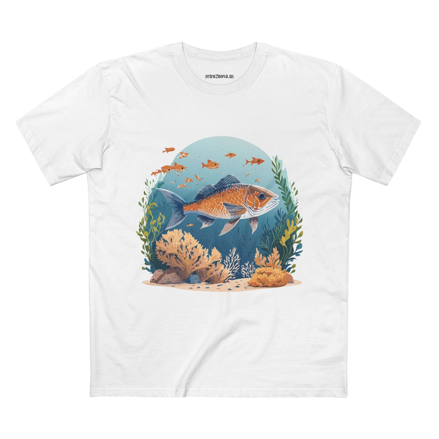 Ocean Shirt Ocean Pacific Shirts OP24 Unisex Premium Cotton Staple Tee With Original Art Design