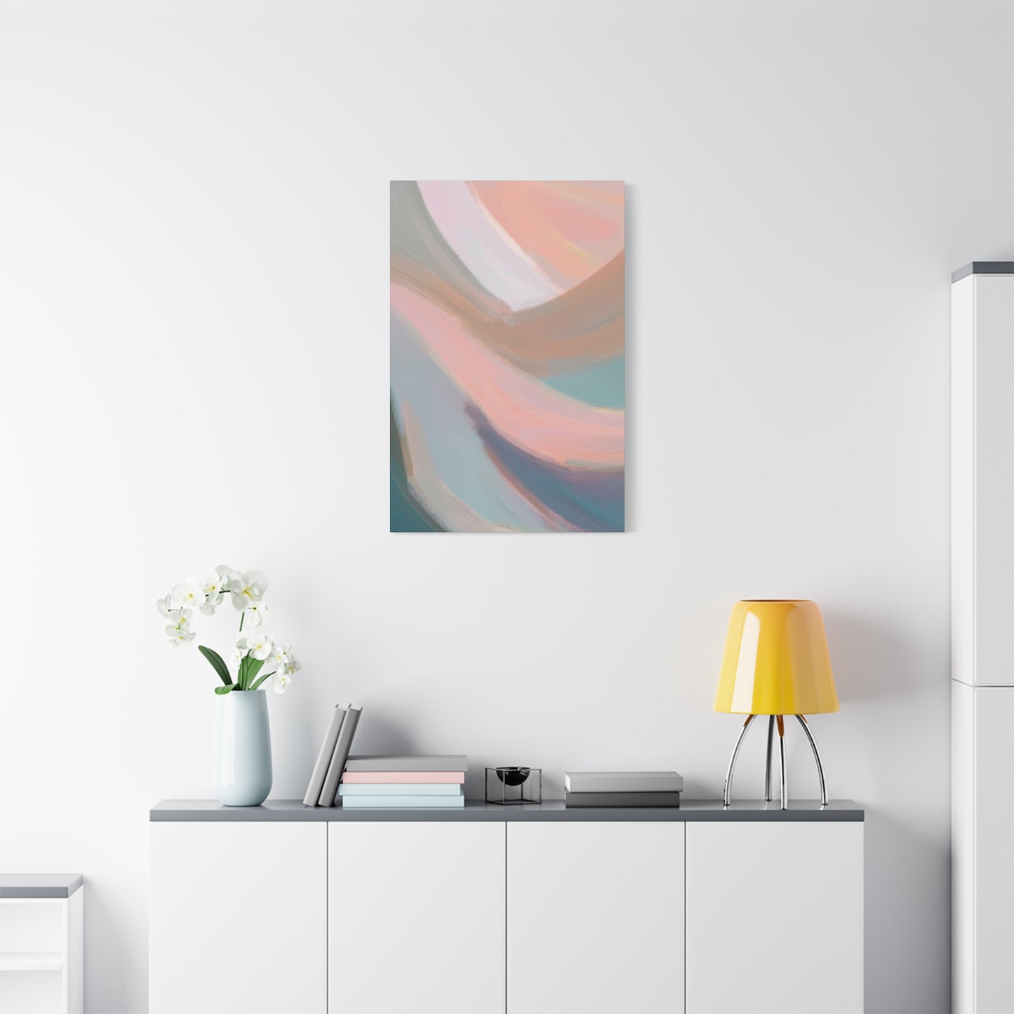 Abstract Pastel Painting Print Canvas 20x24,20x30,24x30 24x32,24x36,30x40 32x48,36x48,40x60 Pine-Wood Inner Frame ABS-96